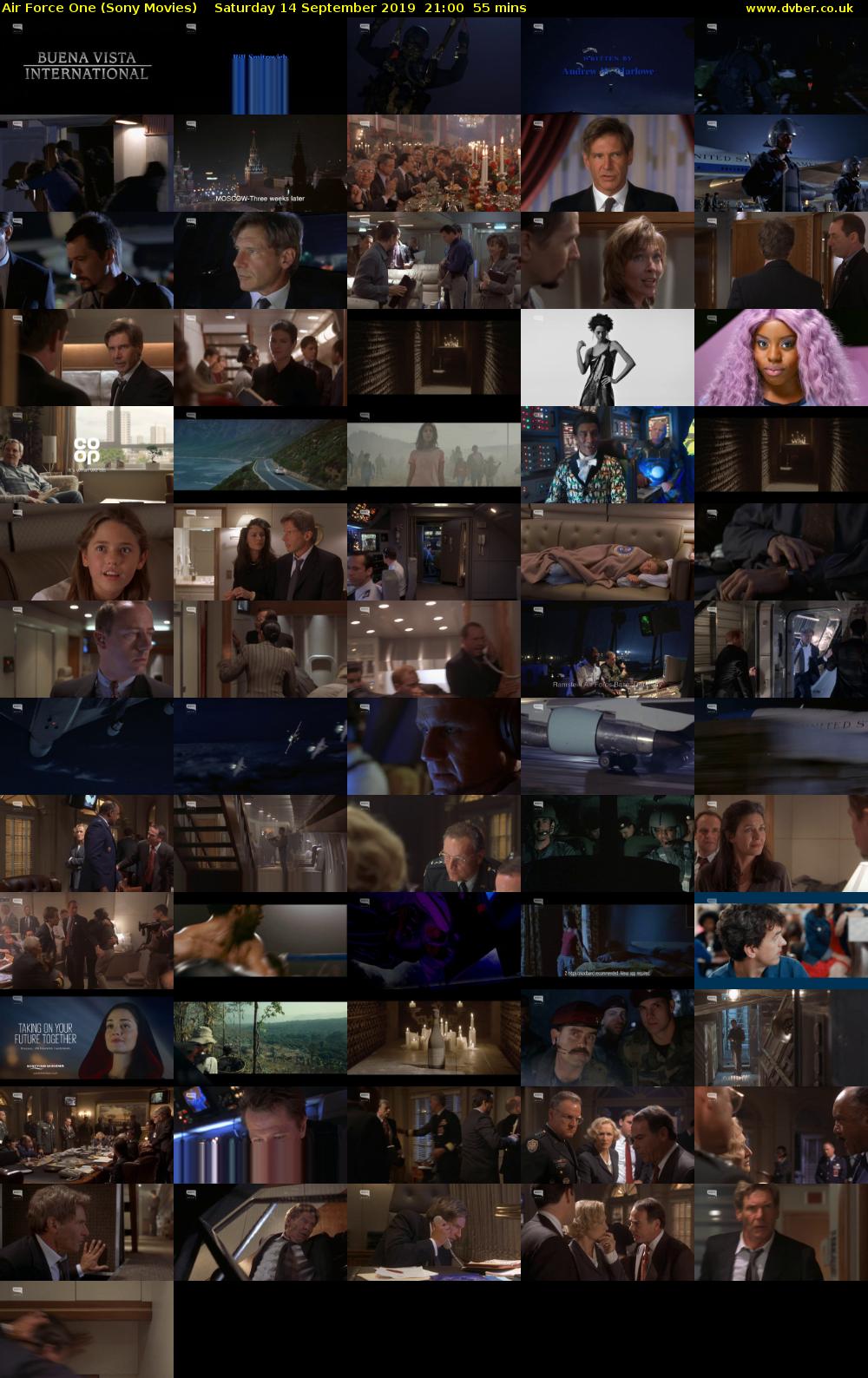 Air Force One (Sony Movies) Saturday 14 September 2019 21:00 - 21:55