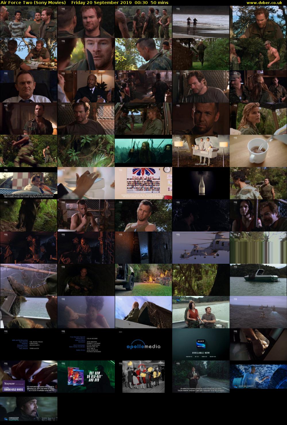 Air Force Two (Sony Movies) Friday 20 September 2019 00:30 - 01:20