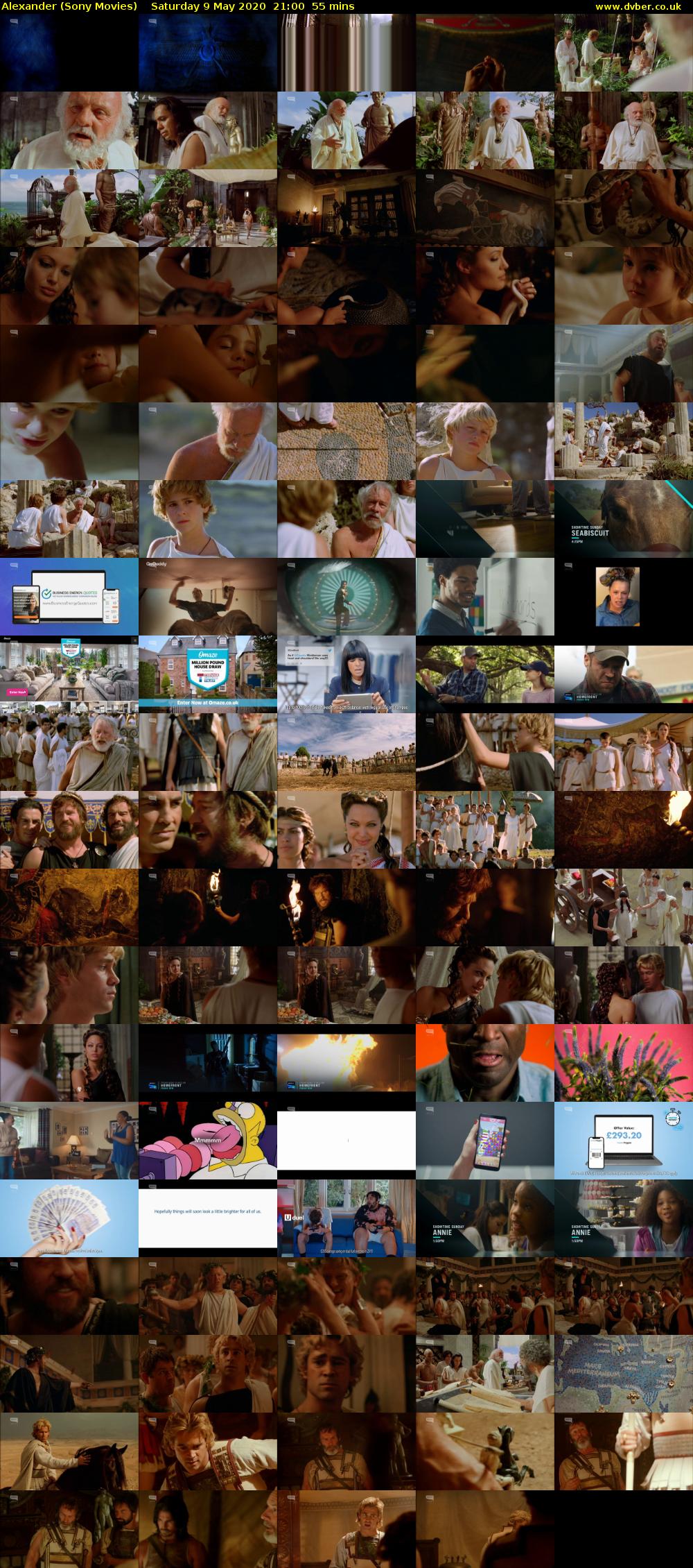 Alexander (Sony Movies) Saturday 9 May 2020 21:00 - 21:55