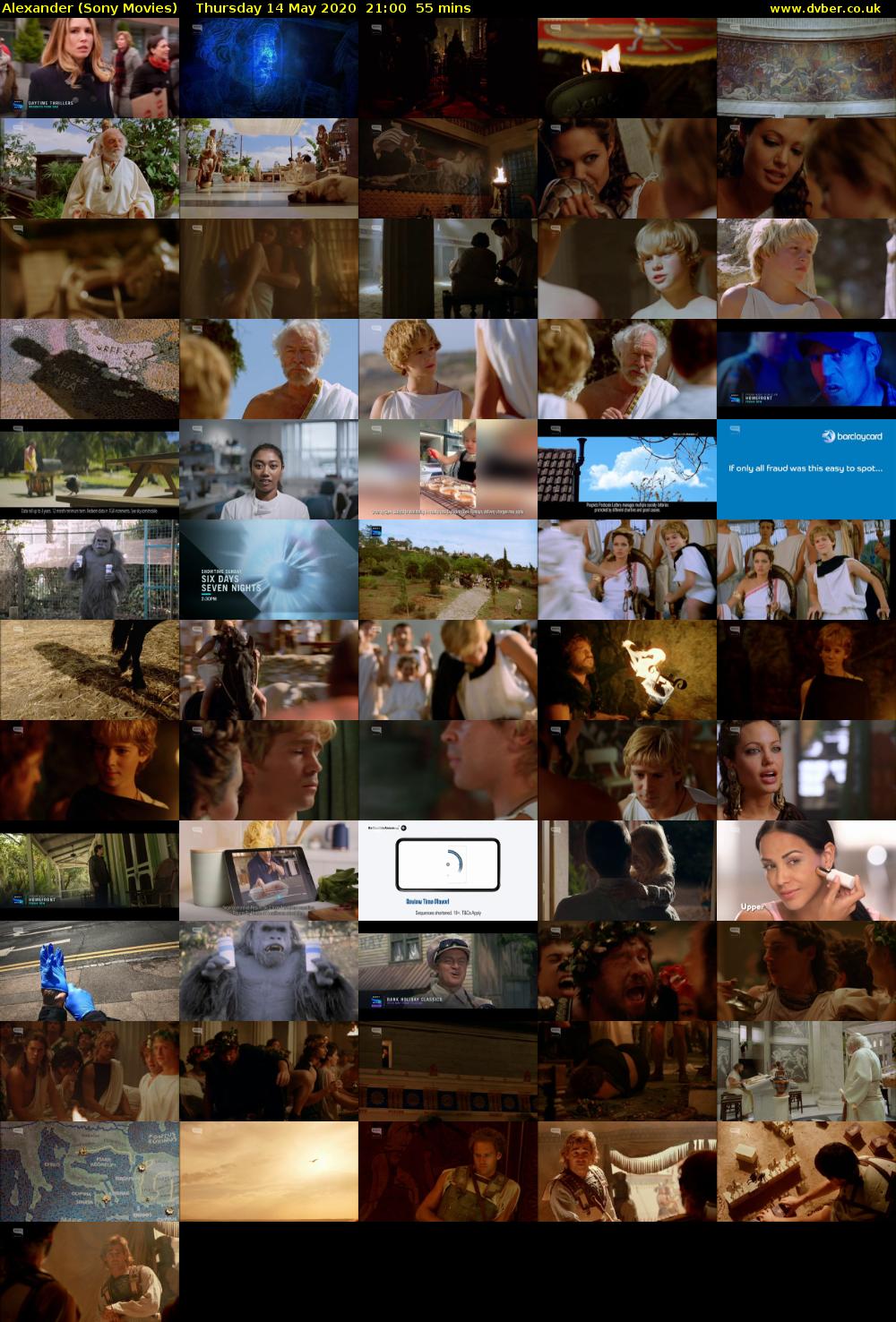 Alexander (Sony Movies) Thursday 14 May 2020 21:00 - 21:55
