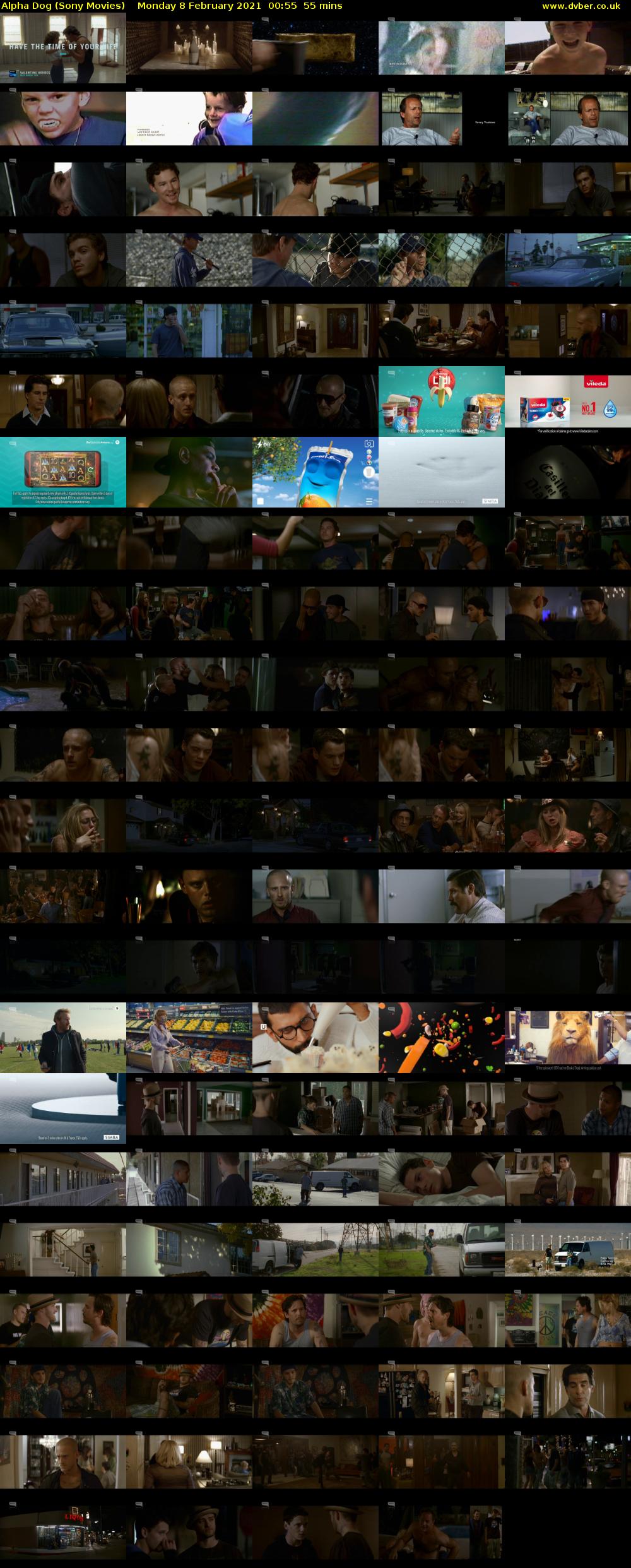 Alpha Dog (Sony Movies) Monday 8 February 2021 00:55 - 01:50