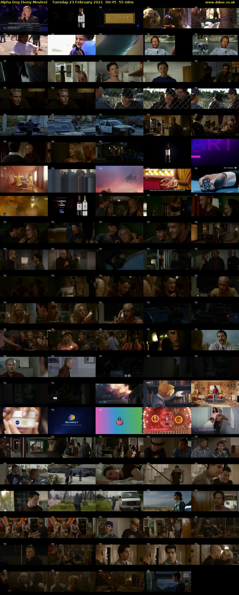 Alpha Dog (Sony Movies) Tuesday 23 February 2021 00:45 - 01:40