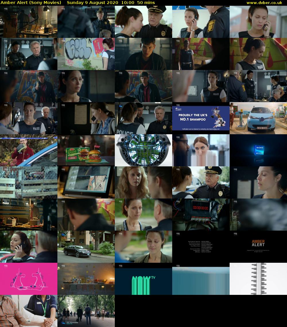 Amber Alert (Sony Movies) Sunday 9 August 2020 10:00 - 10:50
