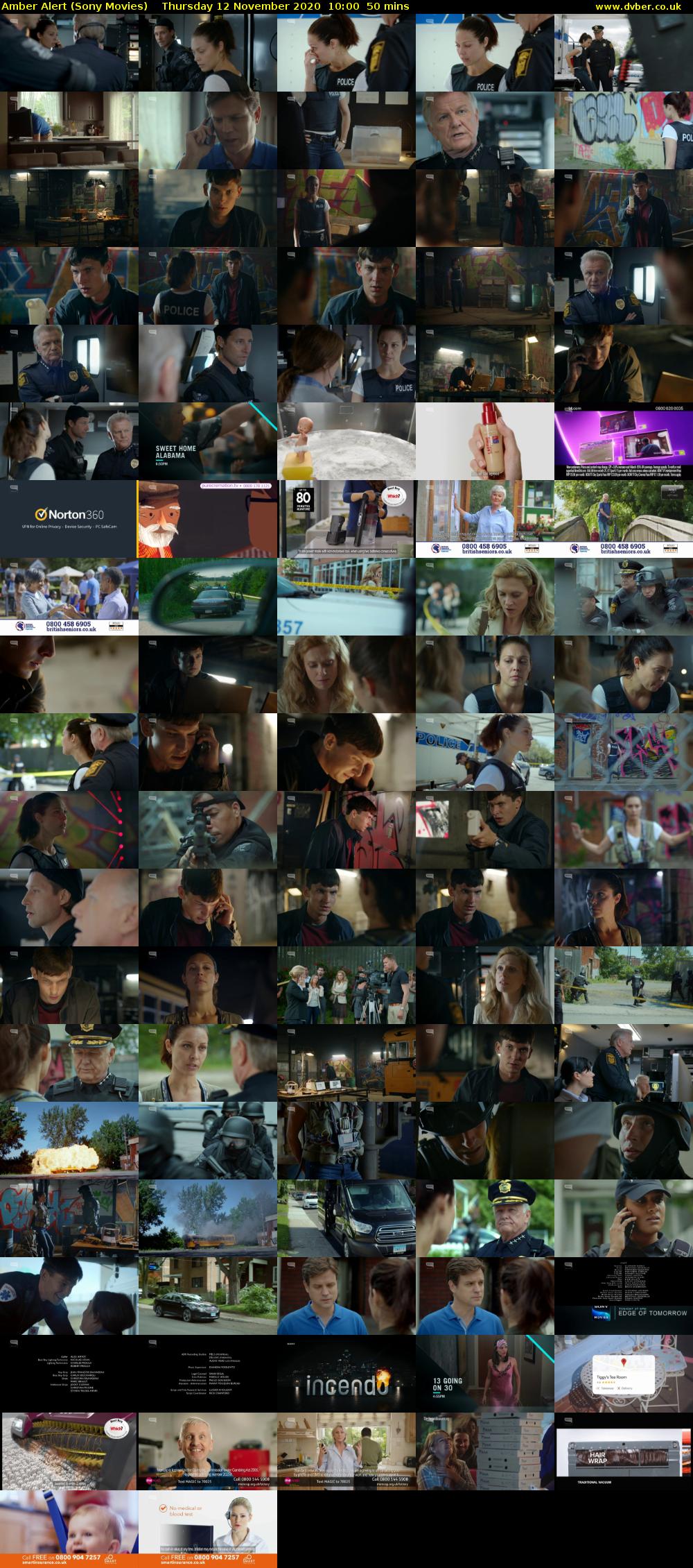 Amber Alert (Sony Movies) Thursday 12 November 2020 10:00 - 10:50