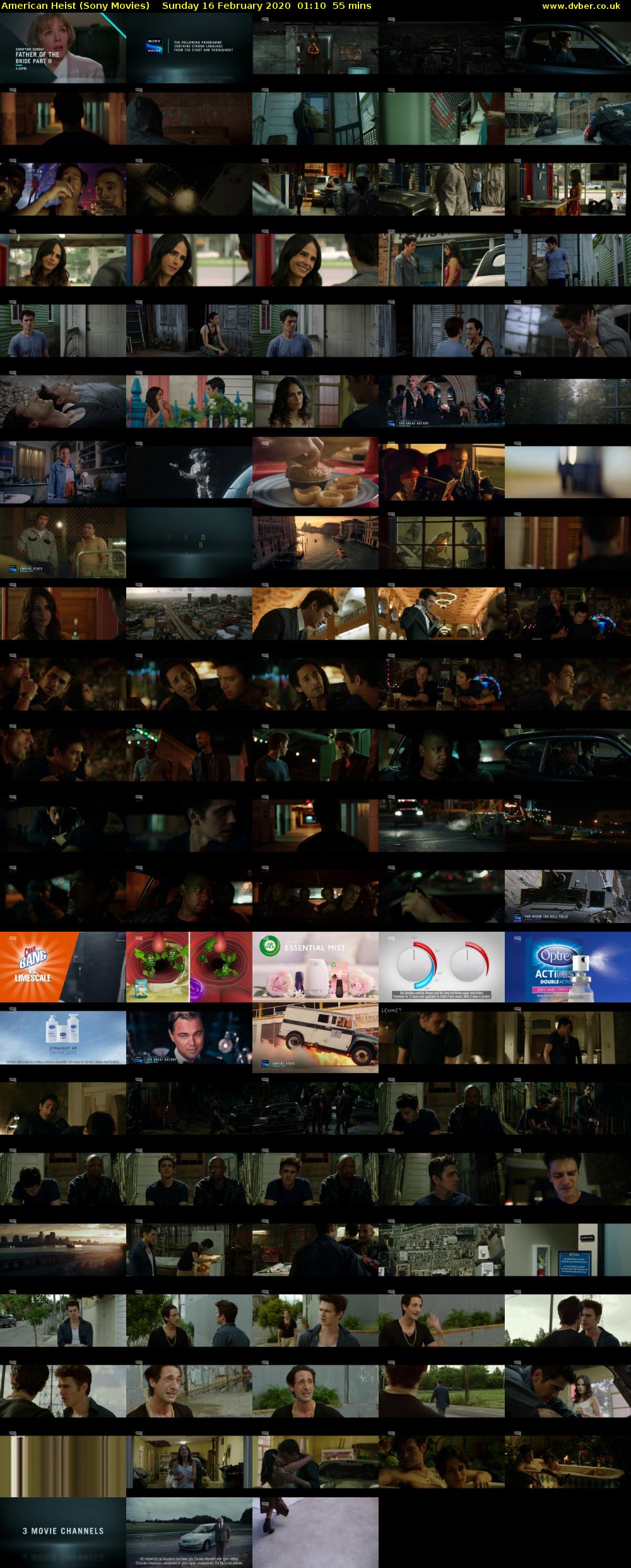 American Heist (Sony Movies) Sunday 16 February 2020 01:10 - 02:05