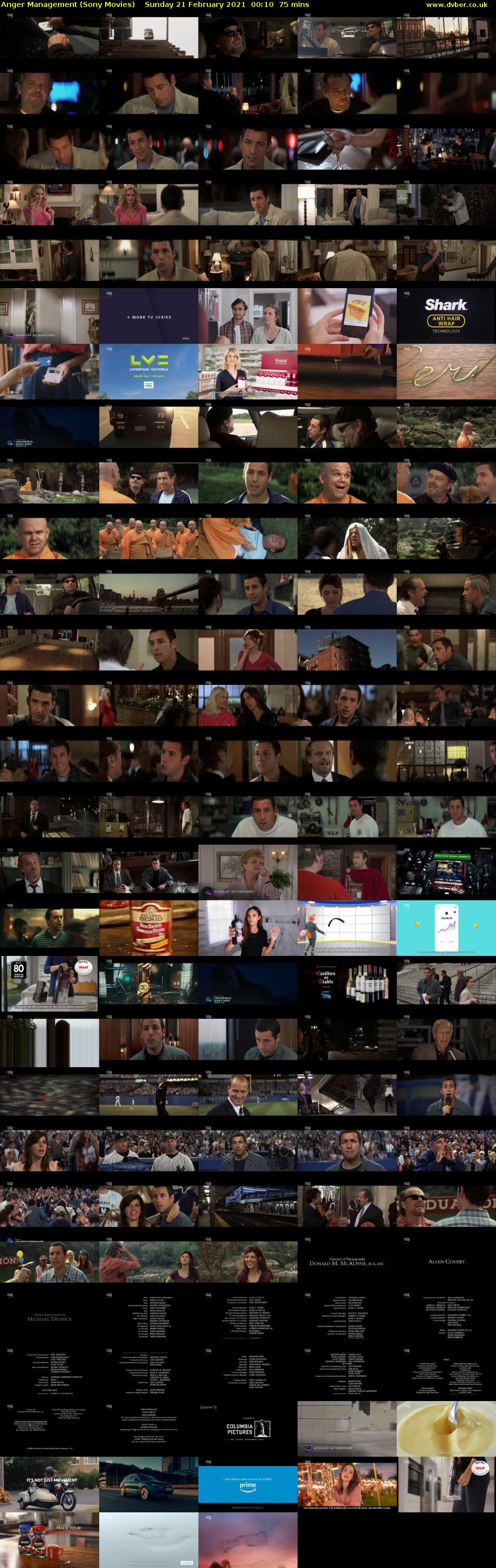 Anger Management (Sony Movies) Sunday 21 February 2021 00:10 - 01:25