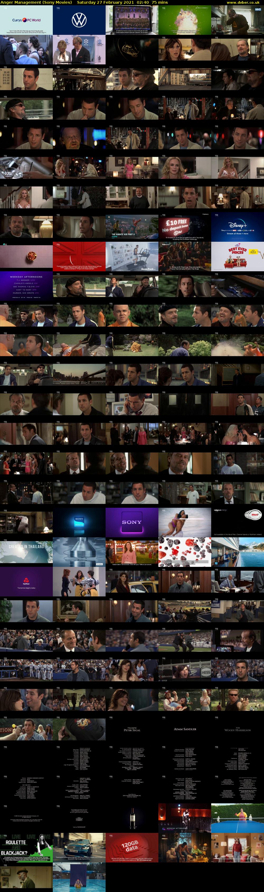 Anger Management (Sony Movies) Saturday 27 February 2021 02:40 - 03:55