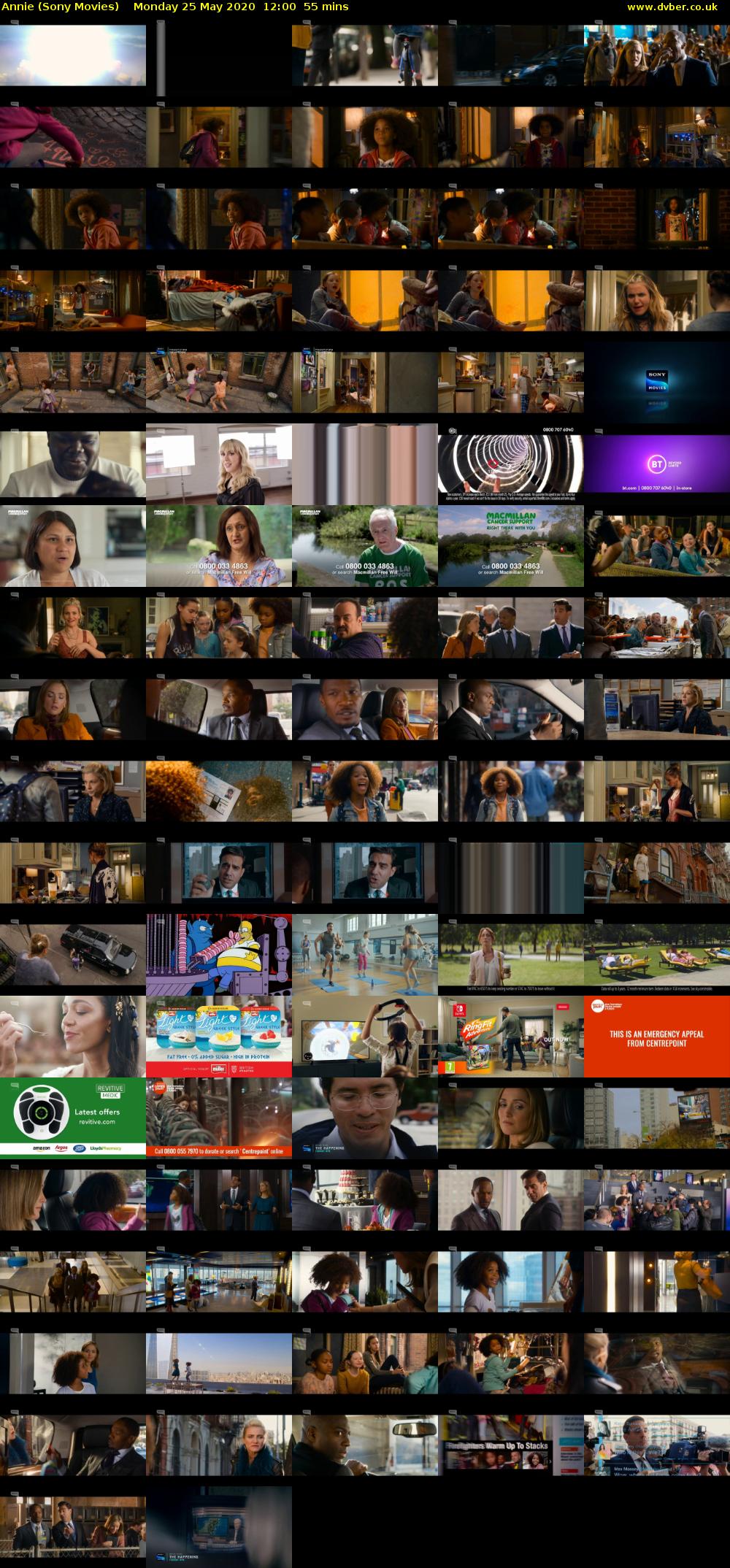 Annie (Sony Movies) Monday 25 May 2020 12:00 - 12:55