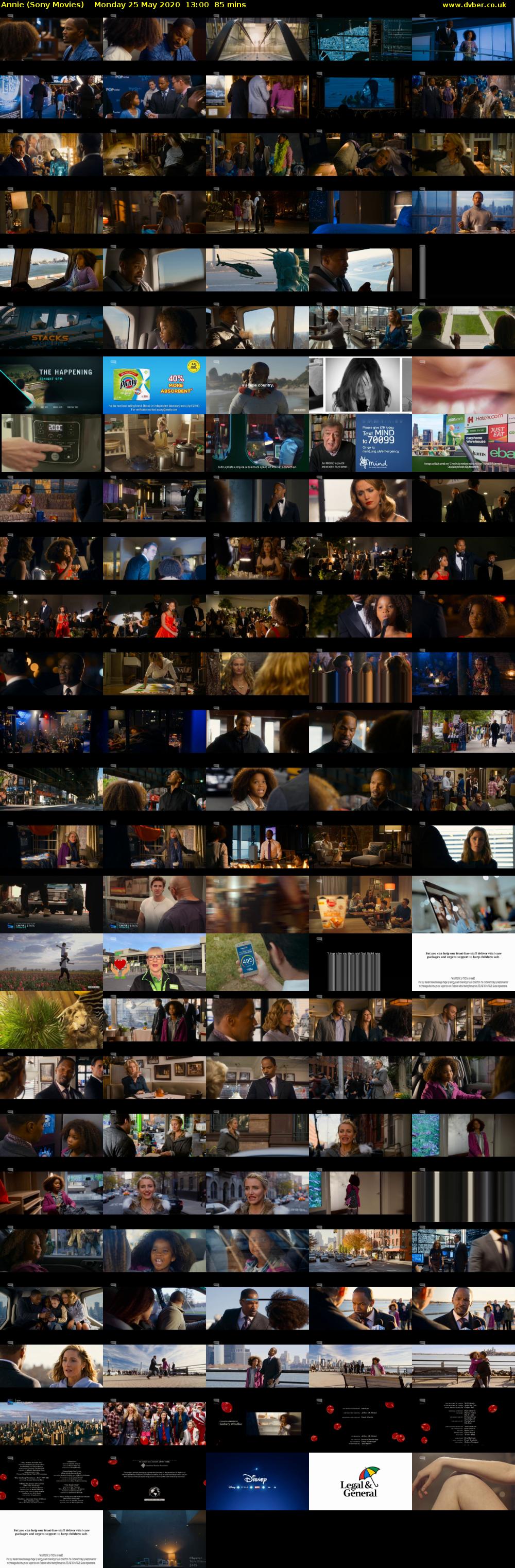 Annie (Sony Movies) Monday 25 May 2020 13:00 - 14:25