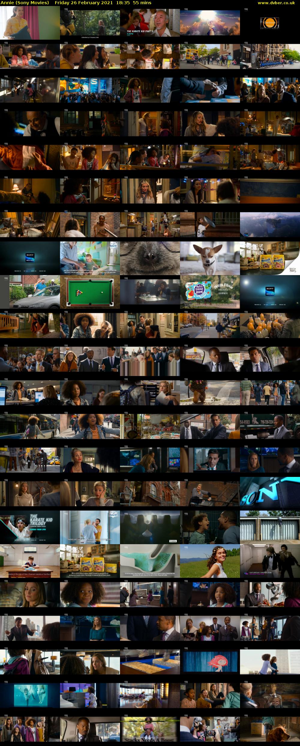 Annie (Sony Movies) Friday 26 February 2021 18:35 - 19:30