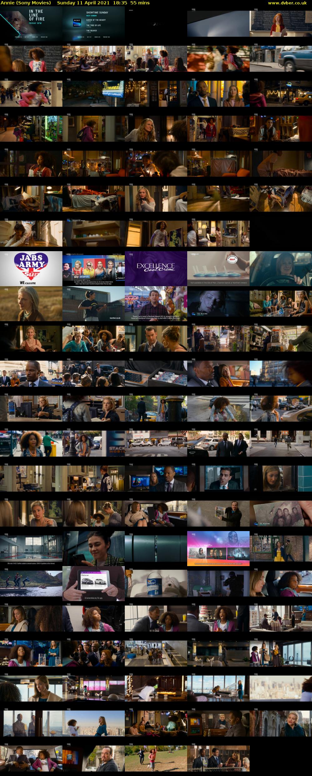 Annie (Sony Movies) Sunday 11 April 2021 18:35 - 19:30