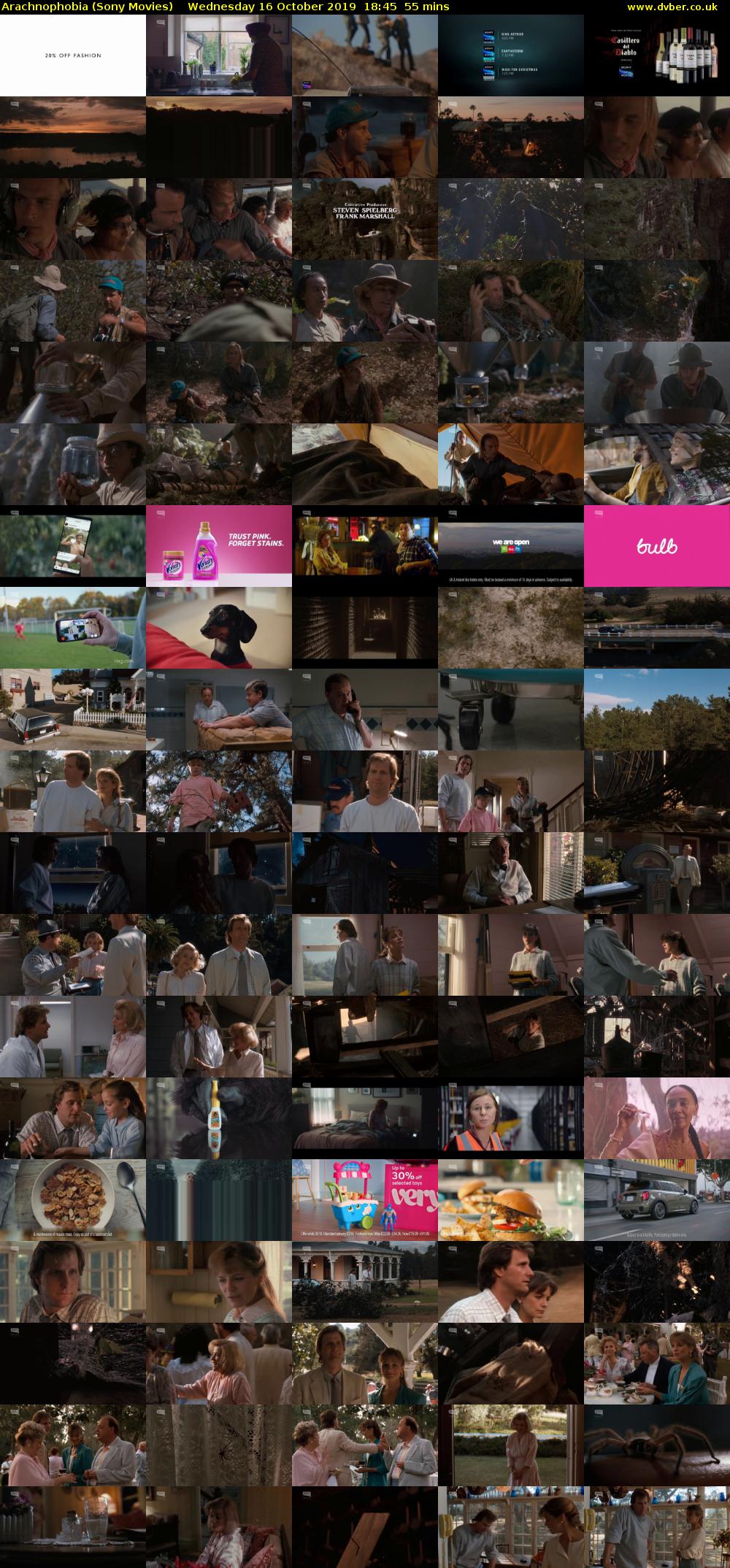 Arachnophobia (Sony Movies) Wednesday 16 October 2019 18:45 - 19:40