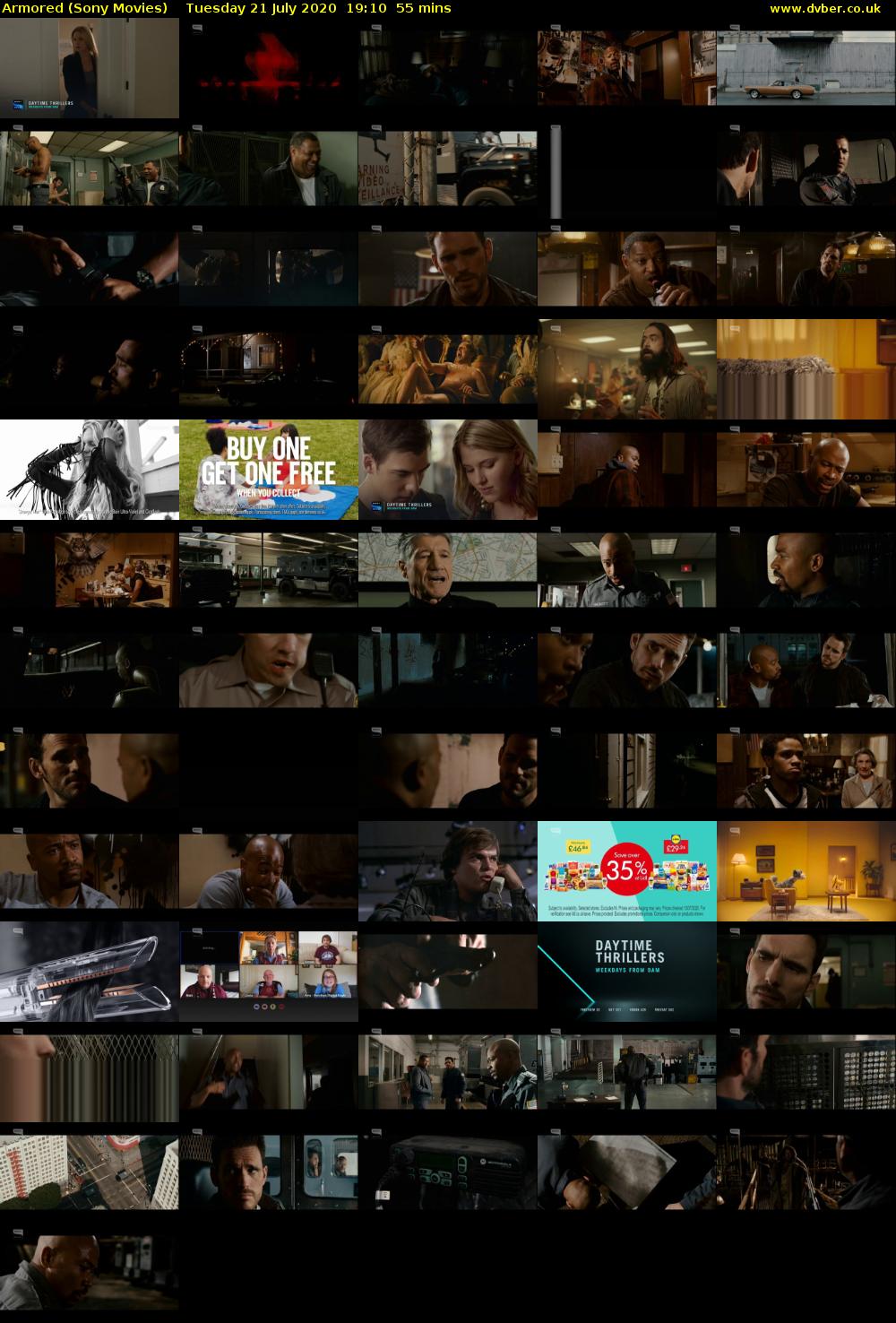 Armored (Sony Movies) Tuesday 21 July 2020 19:10 - 20:05