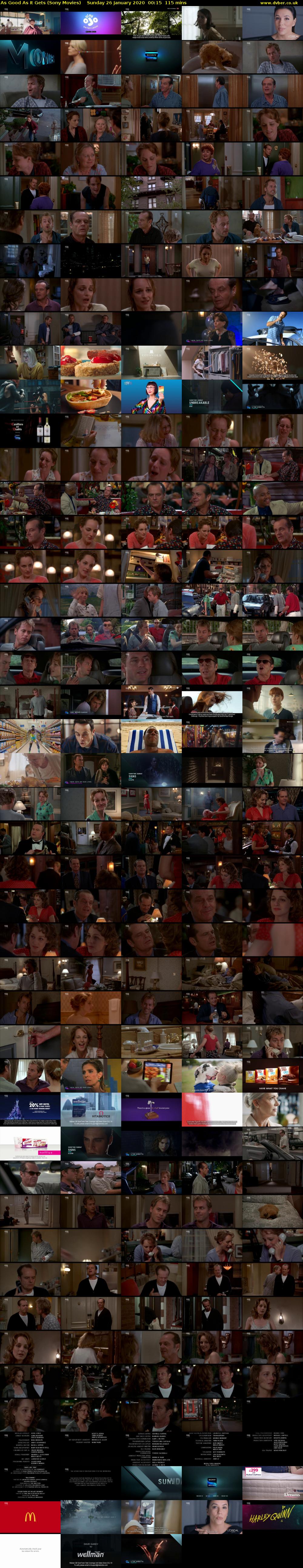 As Good As It Gets (Sony Movies) Sunday 26 January 2020 00:15 - 02:10