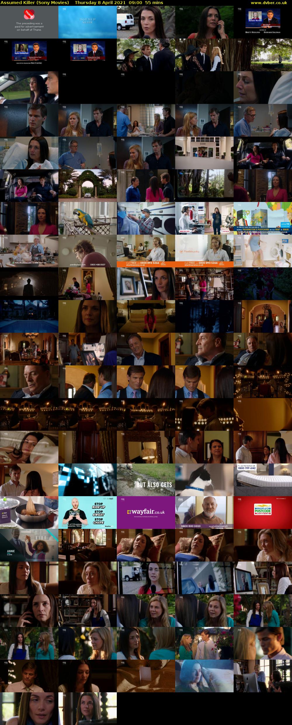 Assumed Killer (Sony Movies) Thursday 8 April 2021 09:00 - 09:55