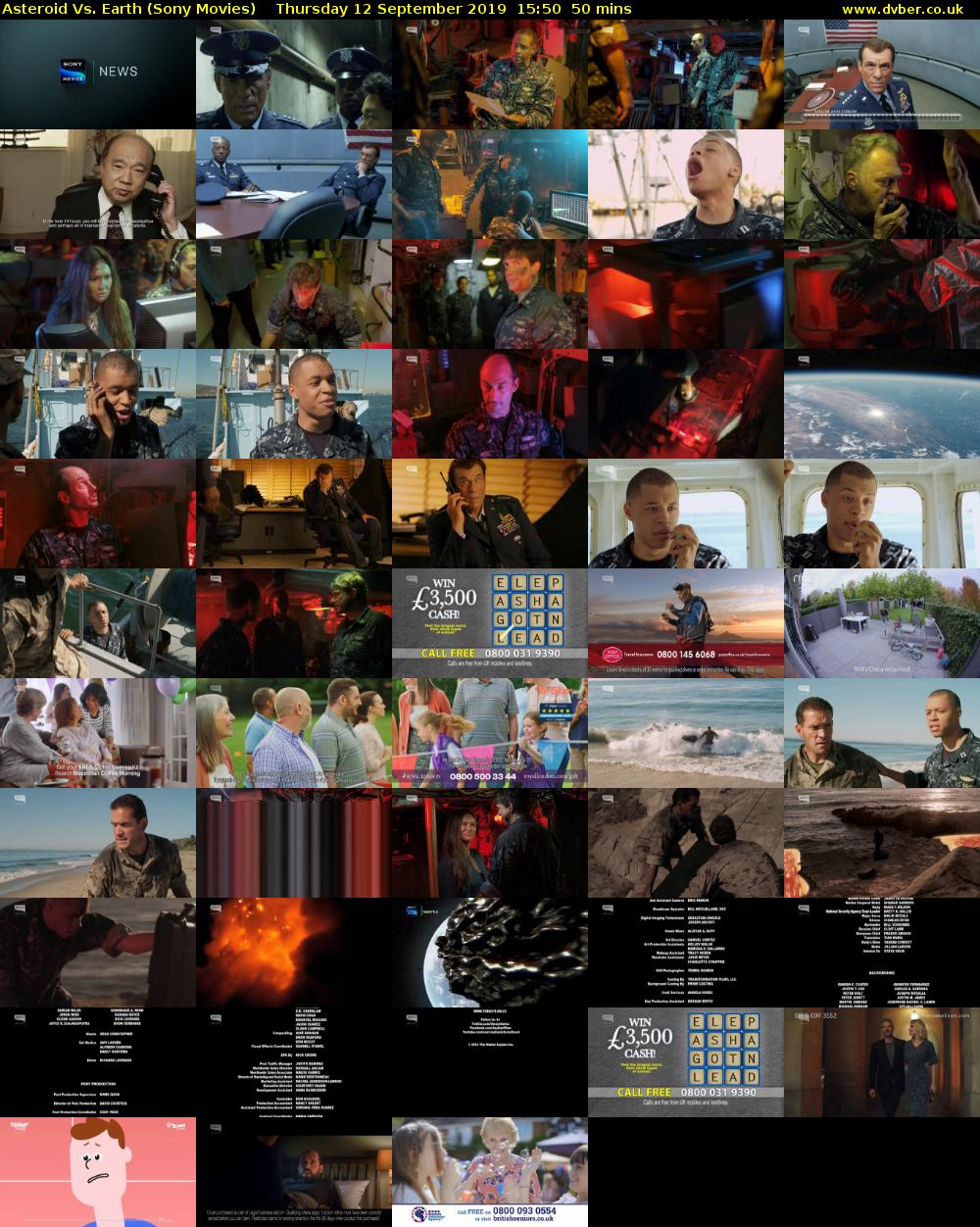 Asteroid Vs. Earth (Sony Movies) Thursday 12 September 2019 15:50 - 16:40