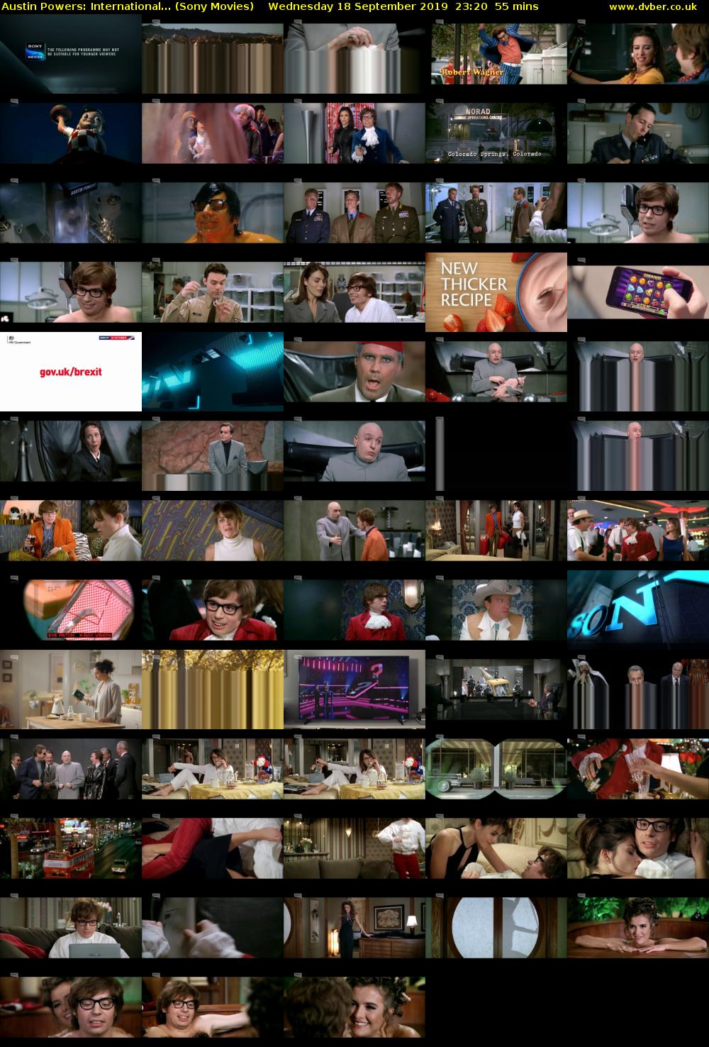 Austin Powers: International... (Sony Movies) Wednesday 18 September 2019 23:20 - 00:15