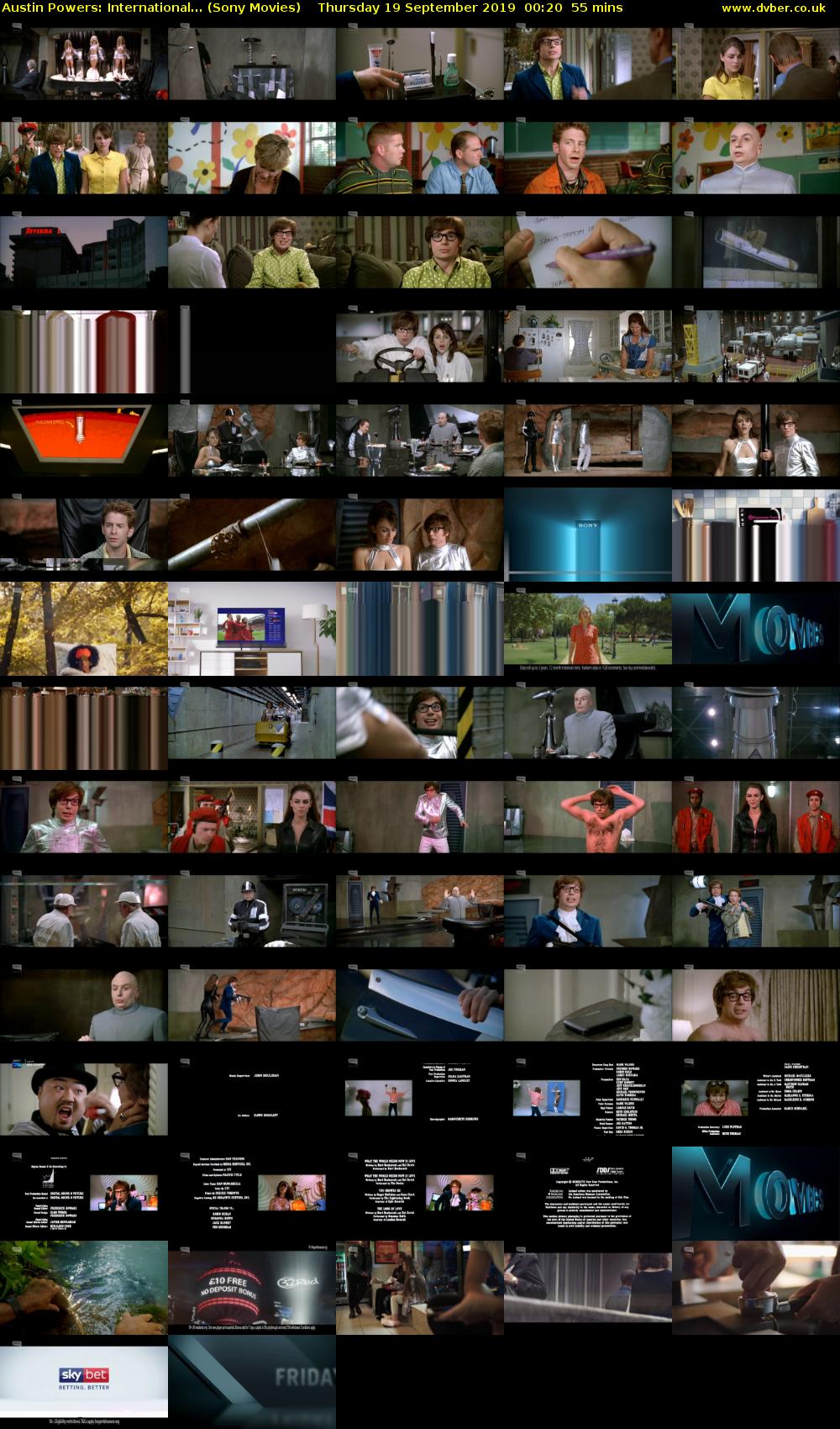 Austin Powers: International... (Sony Movies) Thursday 19 September 2019 00:20 - 01:15