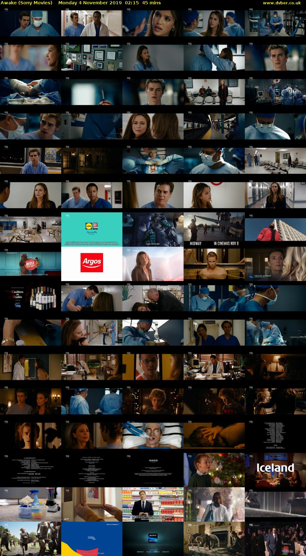 Awake (Sony Movies) Monday 4 November 2019 02:15 - 03:00