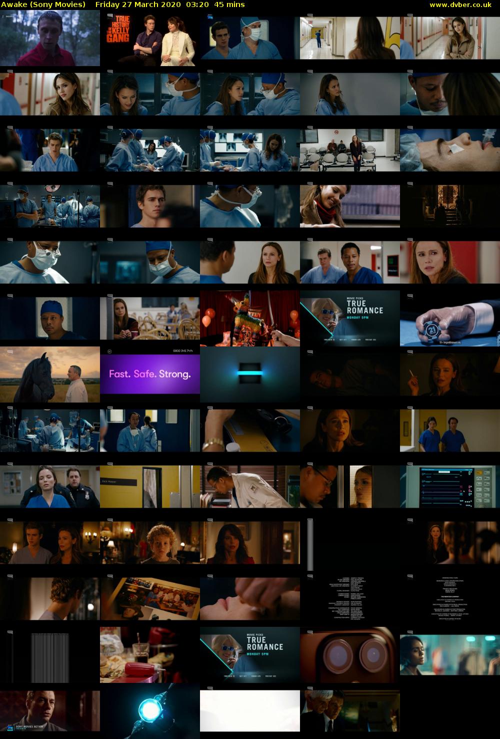 Awake (Sony Movies) Friday 27 March 2020 03:20 - 04:05