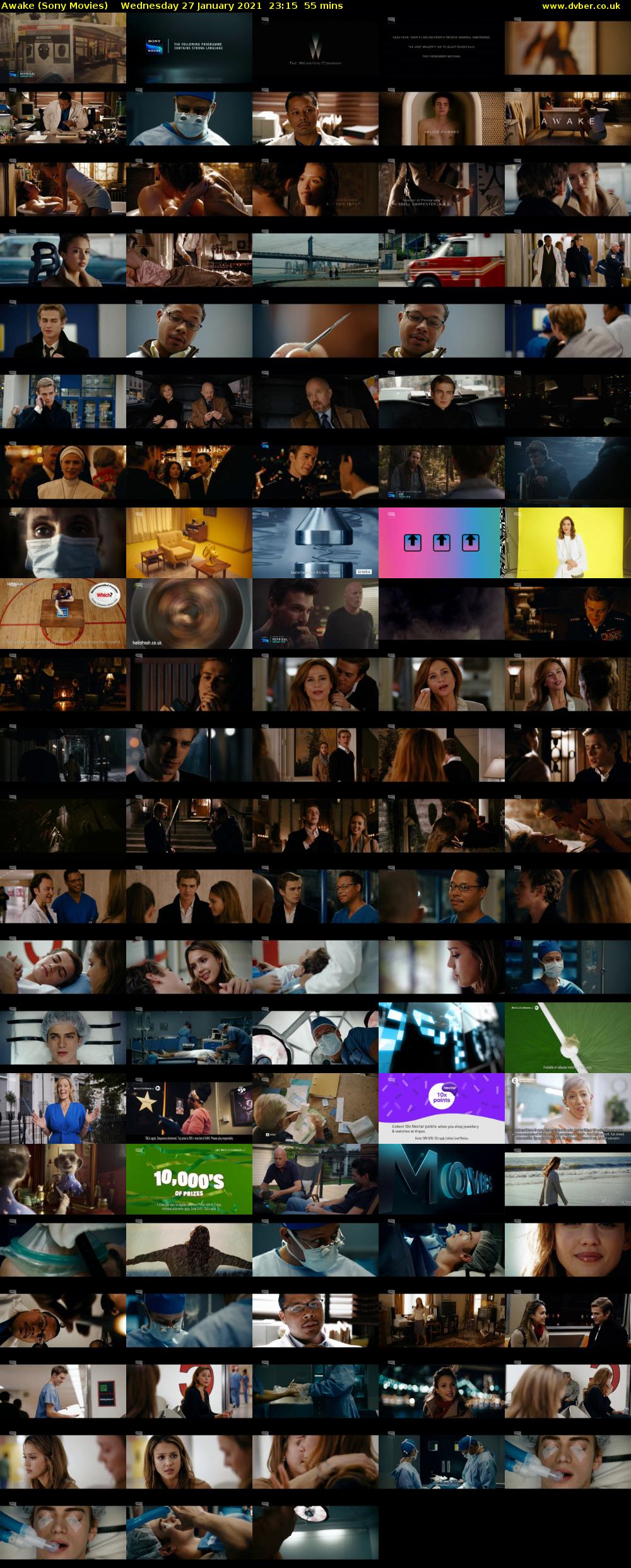 Awake (Sony Movies) Wednesday 27 January 2021 23:15 - 00:10