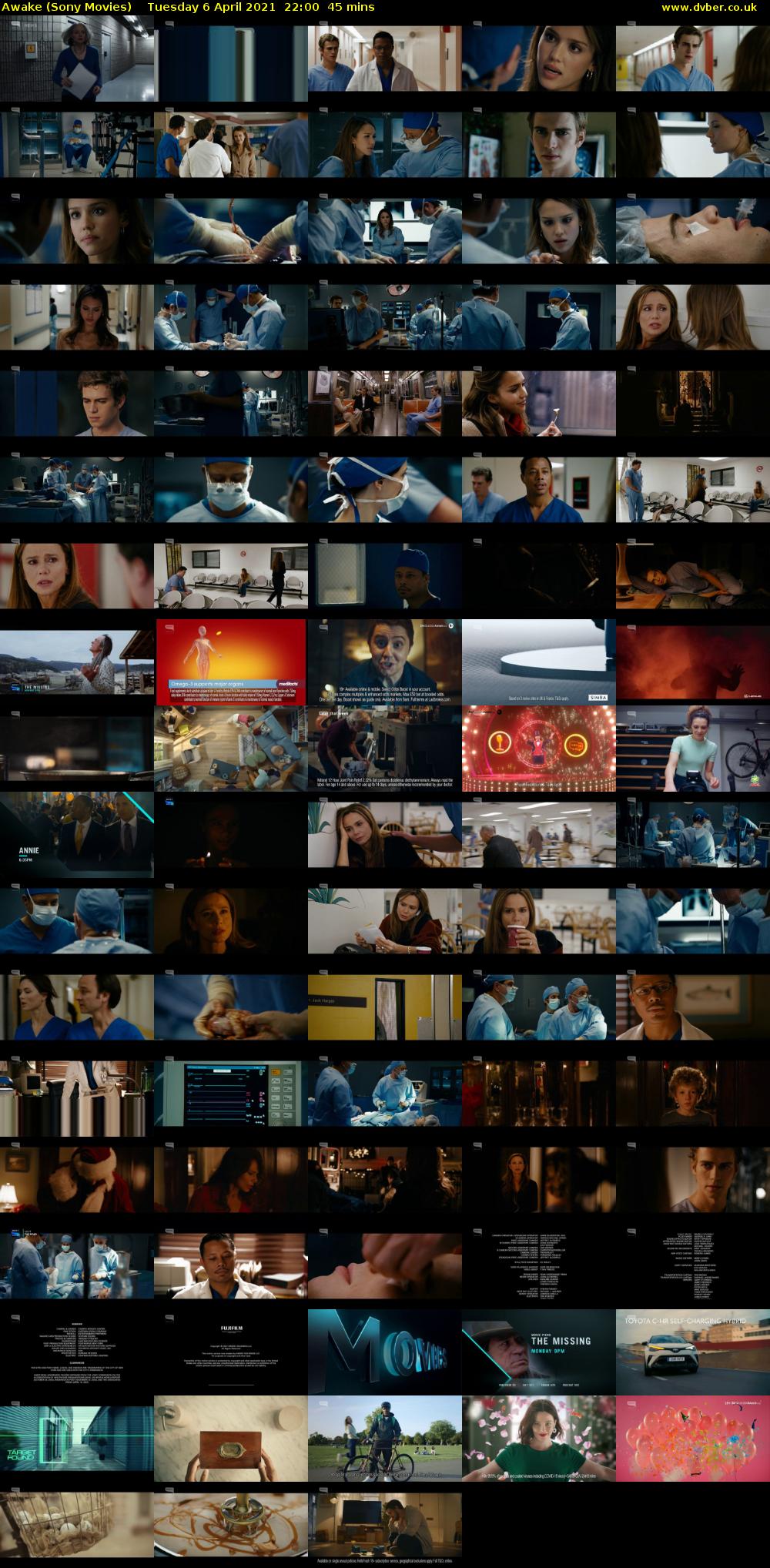 Awake (Sony Movies) Tuesday 6 April 2021 22:00 - 22:45