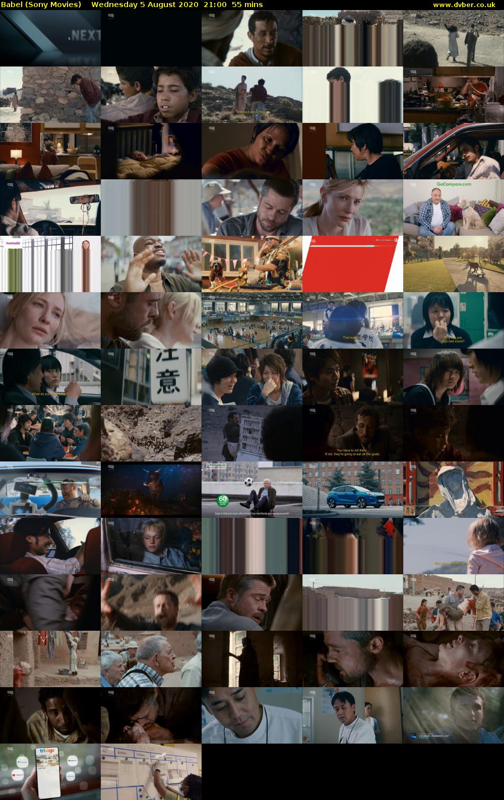 Babel (Sony Movies) Wednesday 5 August 2020 21:00 - 21:55
