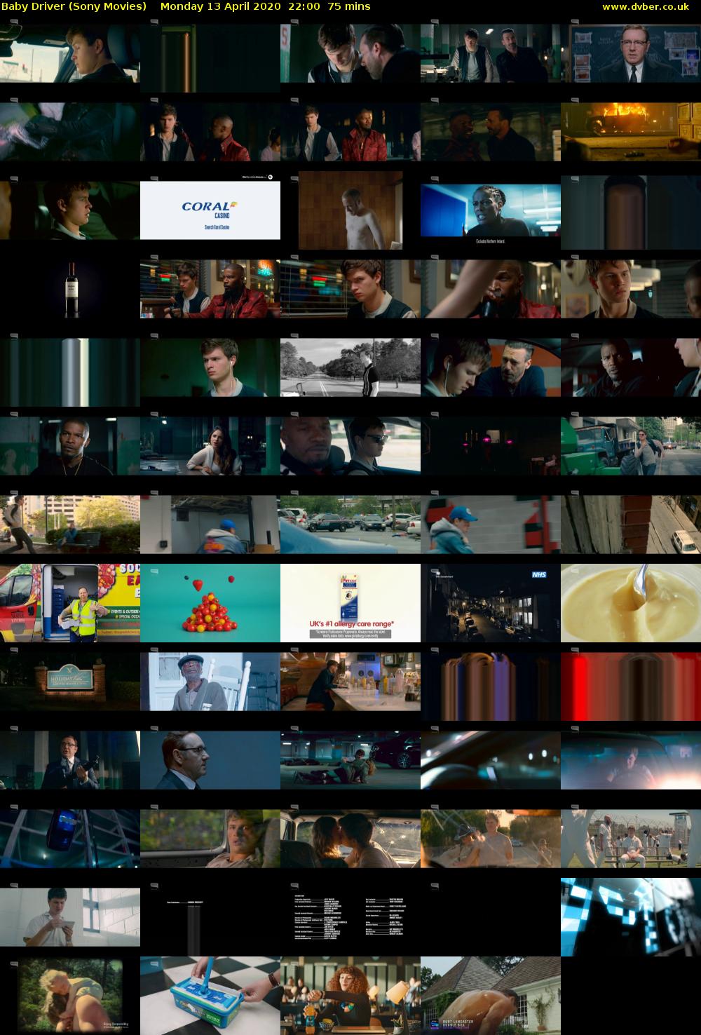 Baby Driver (Sony Movies) Monday 13 April 2020 22:00 - 23:15