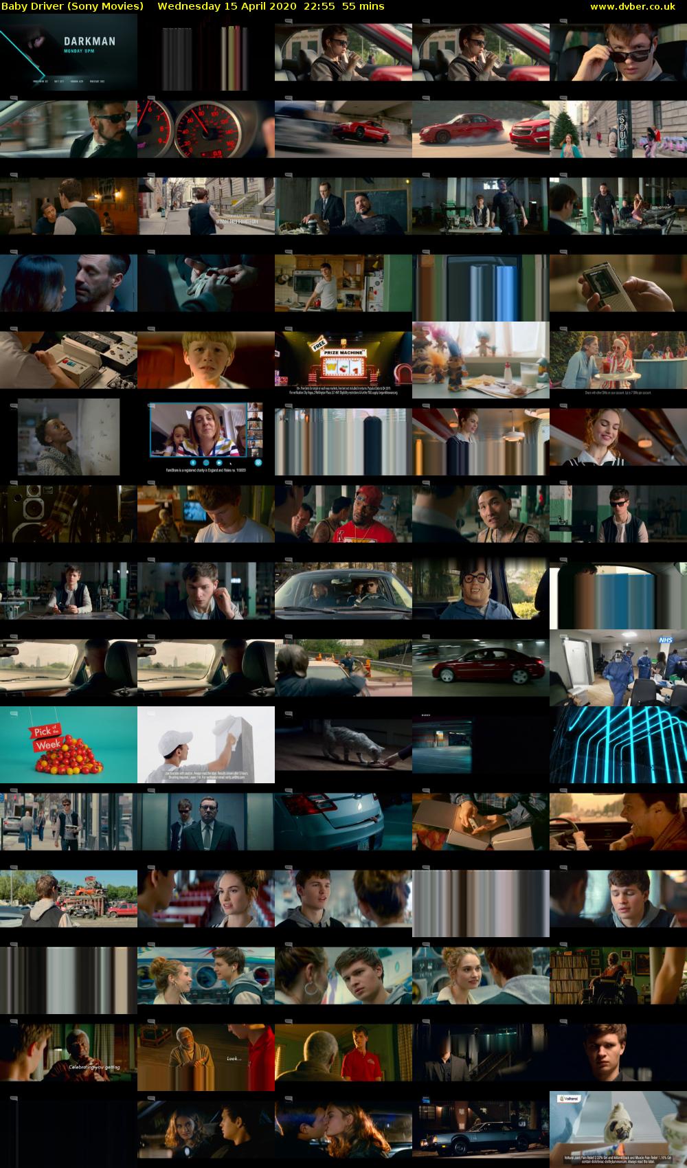 Baby Driver (Sony Movies) Wednesday 15 April 2020 22:55 - 23:50