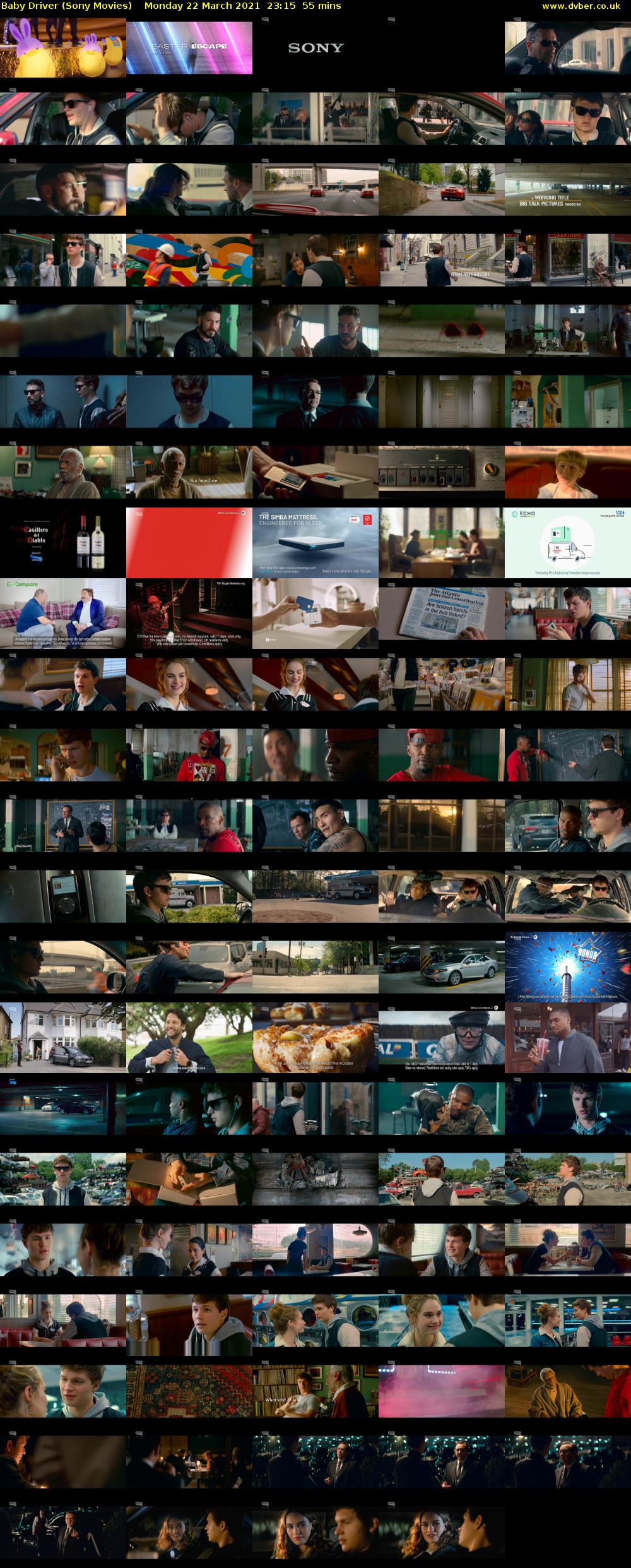 Baby Driver (Sony Movies) Monday 22 March 2021 23:15 - 00:10