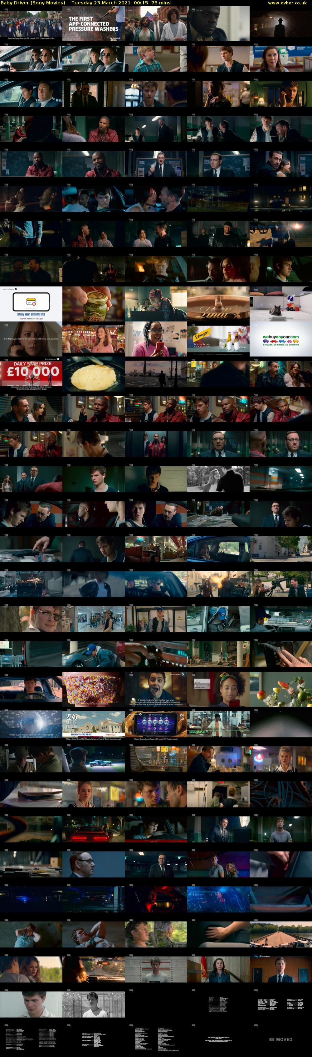 Baby Driver (Sony Movies) Tuesday 23 March 2021 00:15 - 01:30
