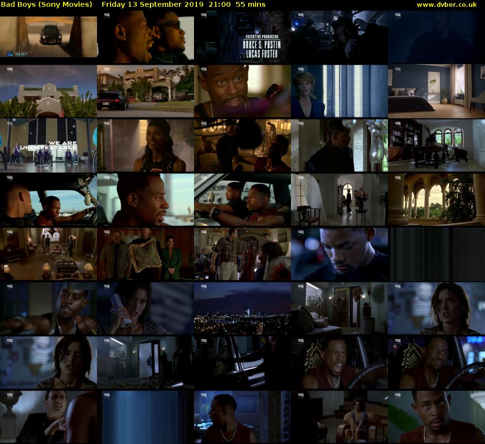 Bad Boys (Sony Movies) Friday 13 September 2019 21:00 - 21:55