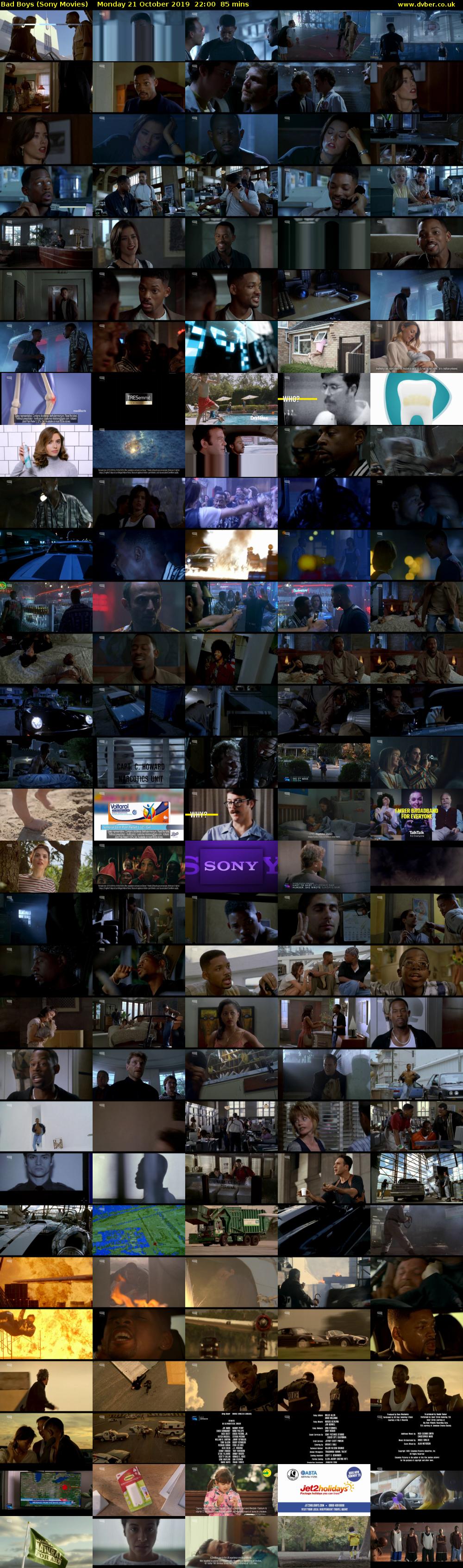 Bad Boys (Sony Movies) Monday 21 October 2019 22:00 - 23:25