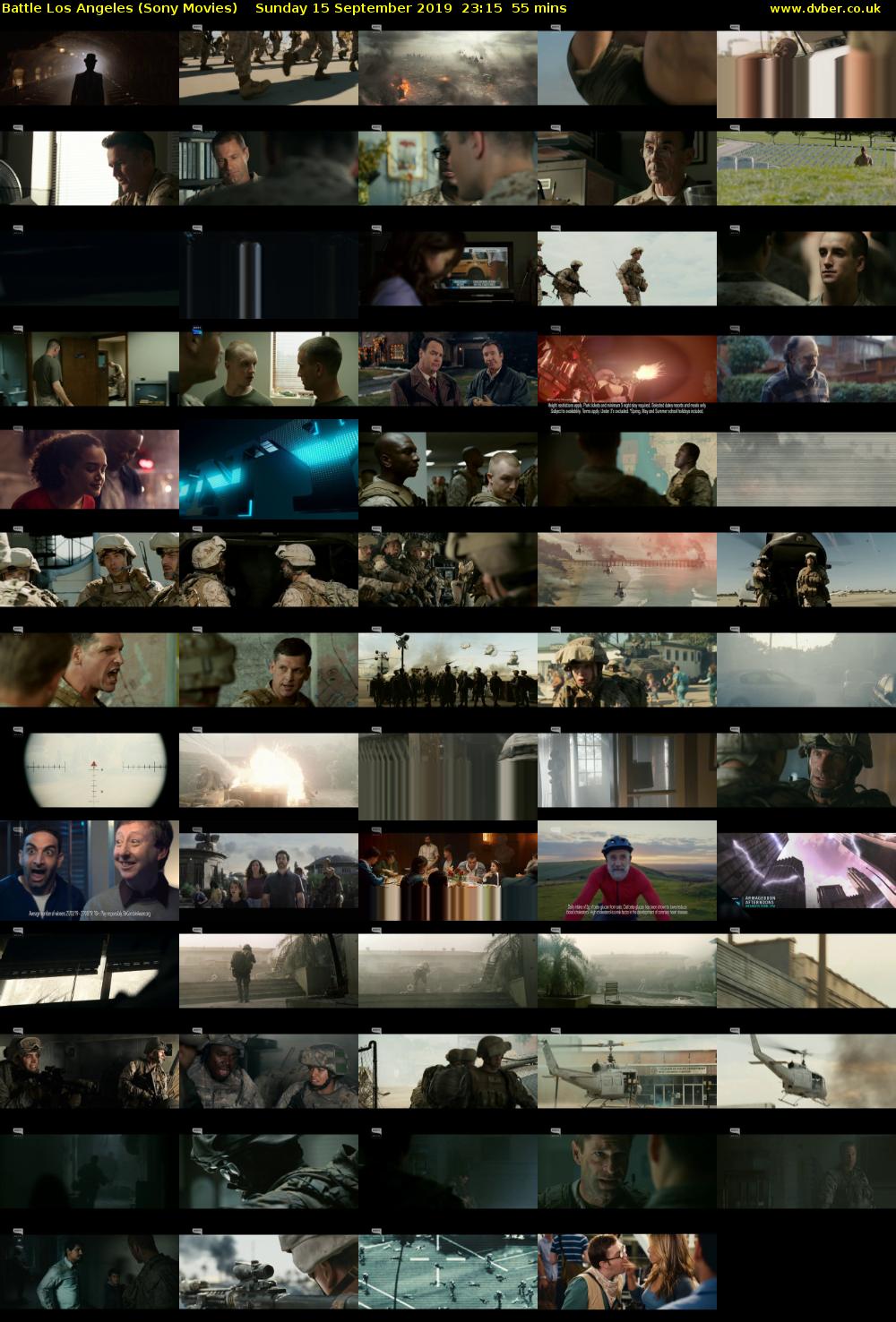 Battle Los Angeles (Sony Movies) Sunday 15 September 2019 23:15 - 00:10