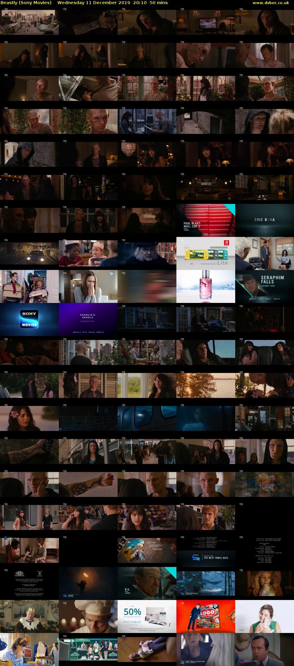Beastly (Sony Movies) Wednesday 11 December 2019 20:10 - 21:00