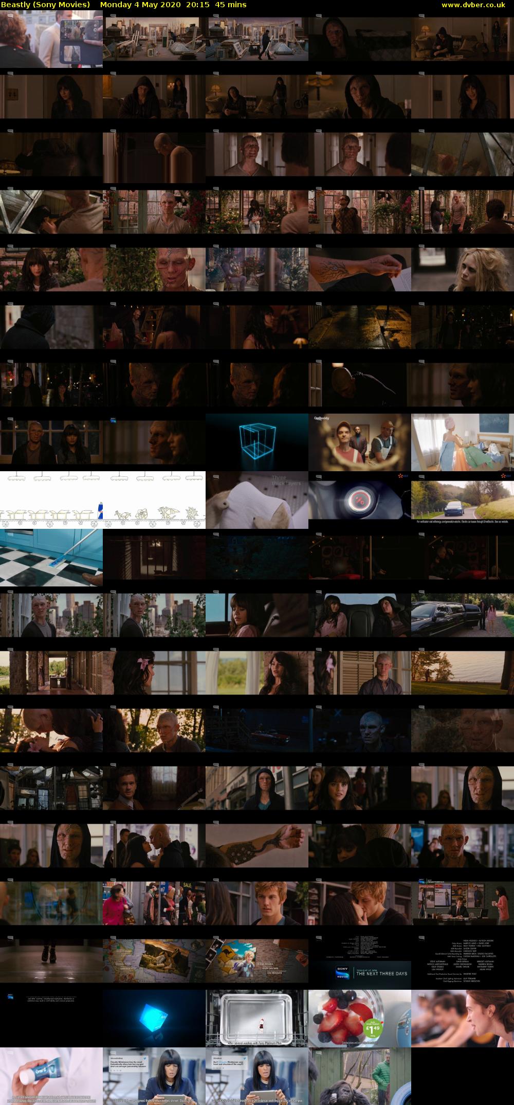 Beastly (Sony Movies) Monday 4 May 2020 20:15 - 21:00