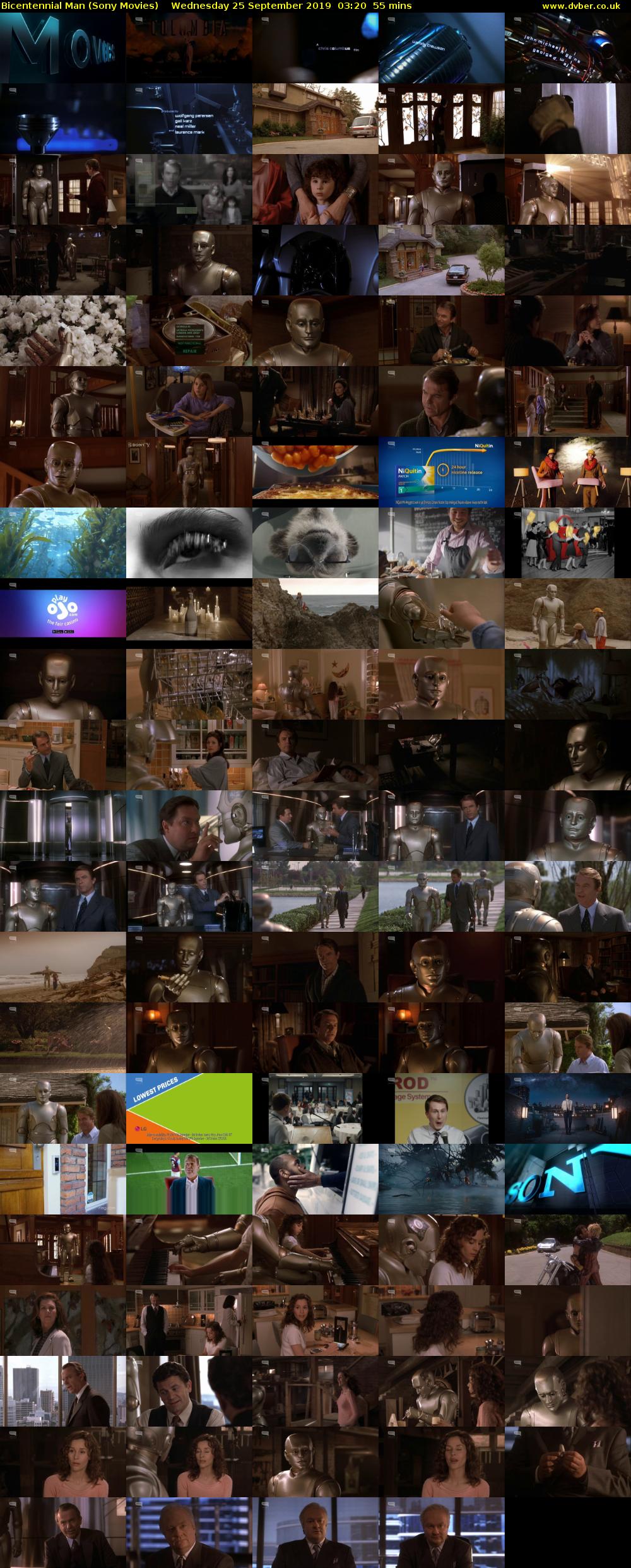 Bicentennial Man (Sony Movies) Wednesday 25 September 2019 03:20 - 04:15