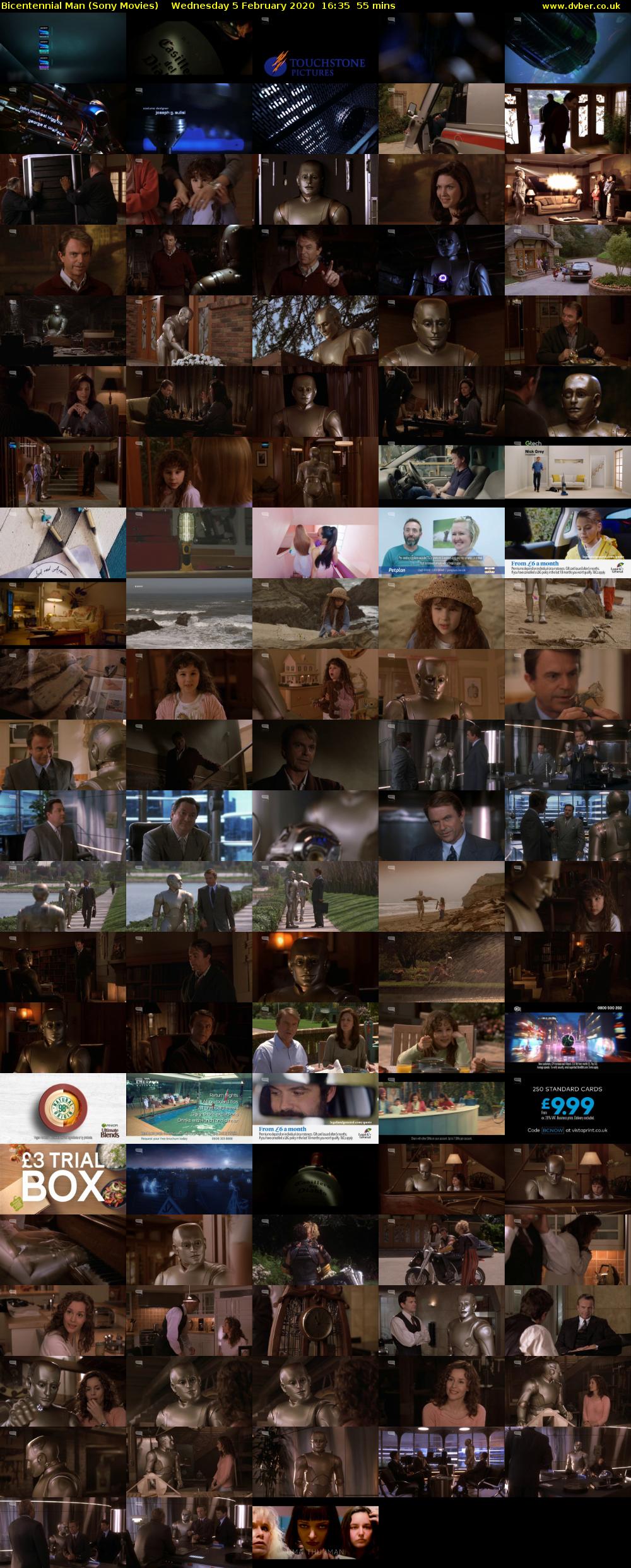 Bicentennial Man (Sony Movies) Wednesday 5 February 2020 16:35 - 17:30