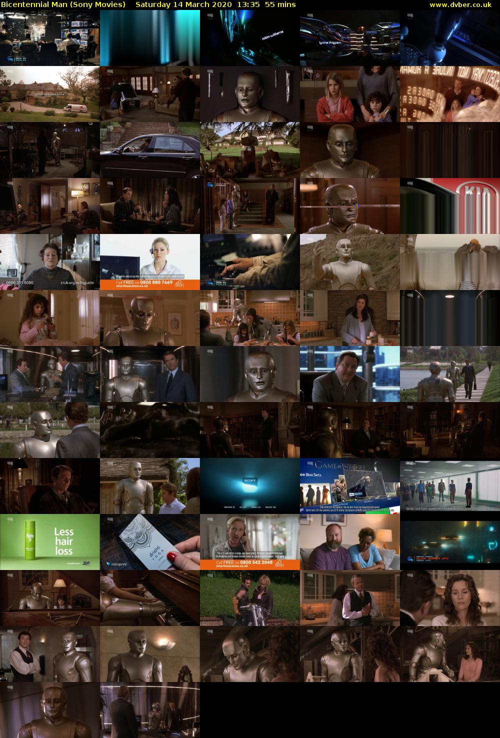 Bicentennial Man (Sony Movies) Saturday 14 March 2020 13:35 - 14:30