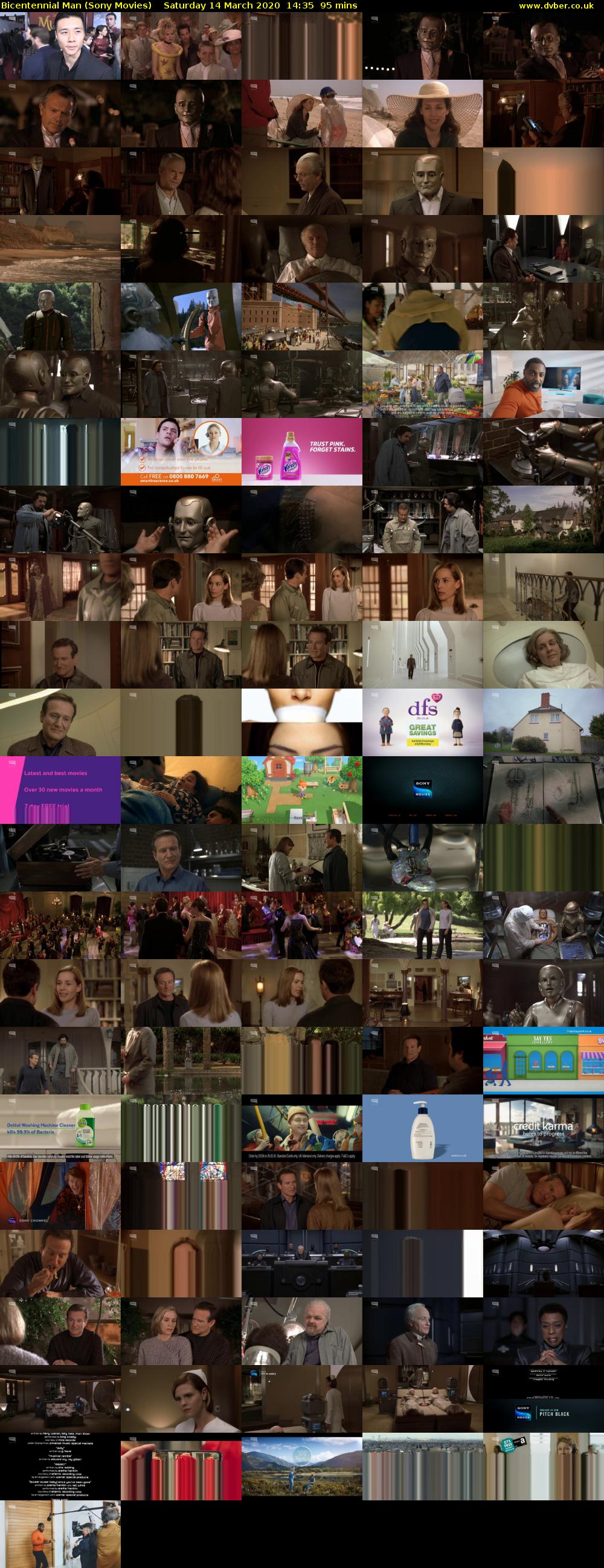 Bicentennial Man (Sony Movies) Saturday 14 March 2020 14:35 - 16:10