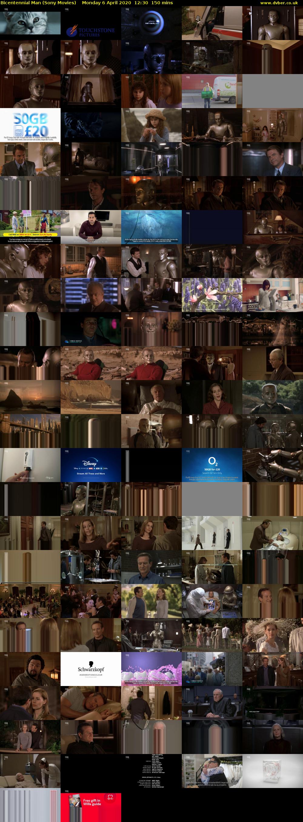 Bicentennial Man (Sony Movies) Monday 6 April 2020 12:30 - 15:00