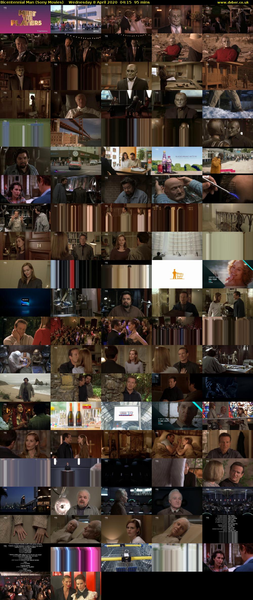 Bicentennial Man (Sony Movies) Wednesday 8 April 2020 04:15 - 05:50