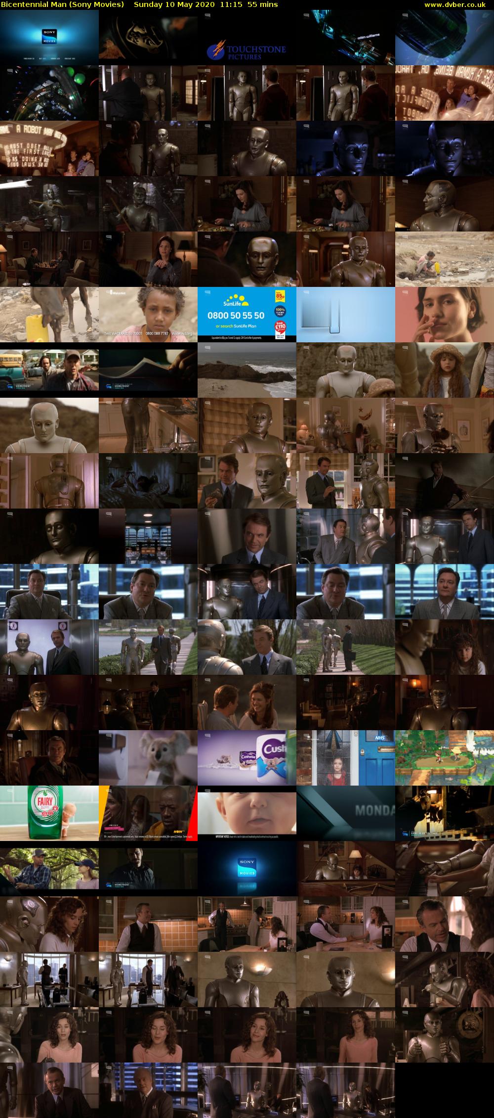 Bicentennial Man (Sony Movies) Sunday 10 May 2020 11:15 - 12:10