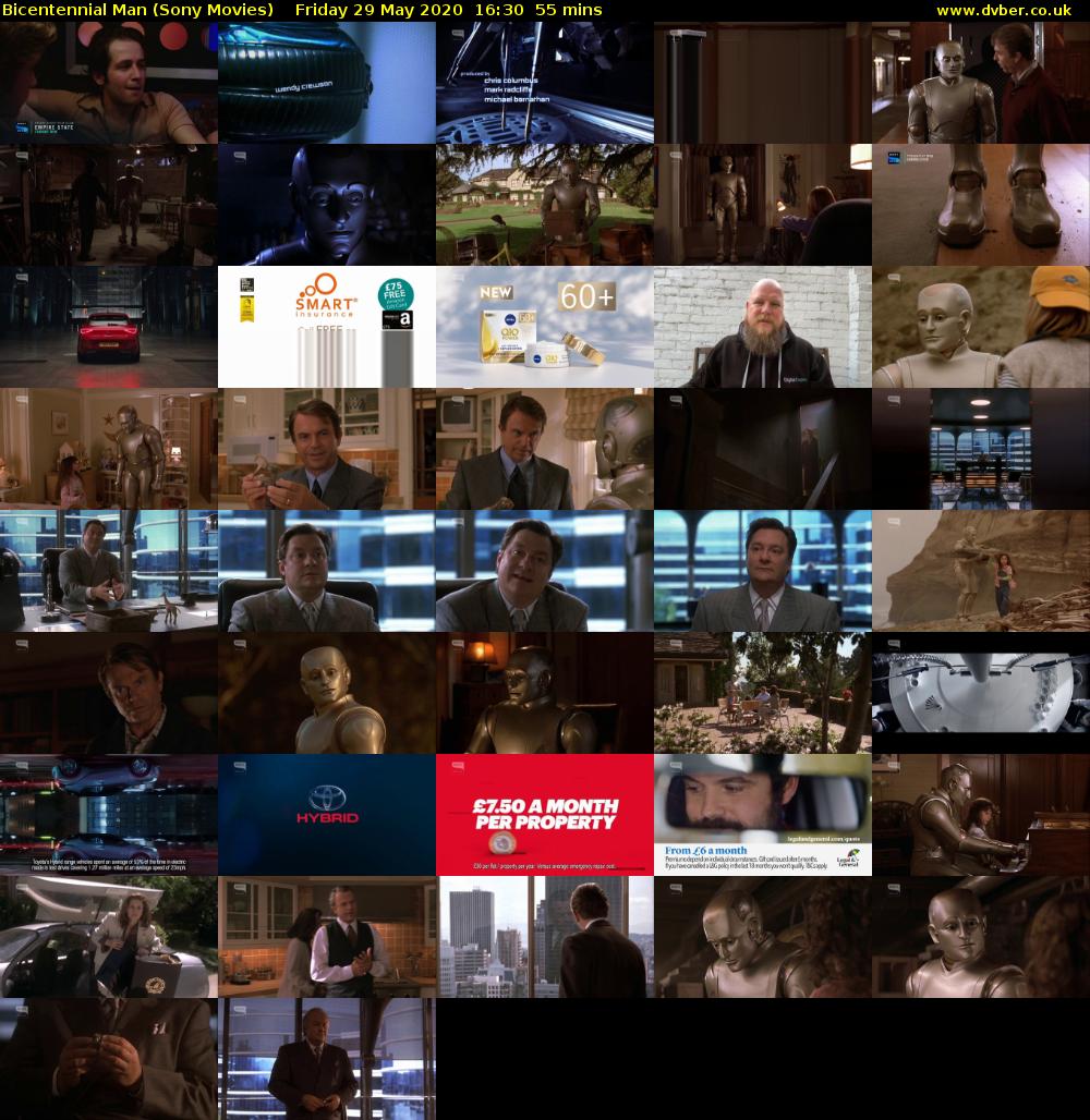 Bicentennial Man (Sony Movies) Friday 29 May 2020 16:30 - 17:25