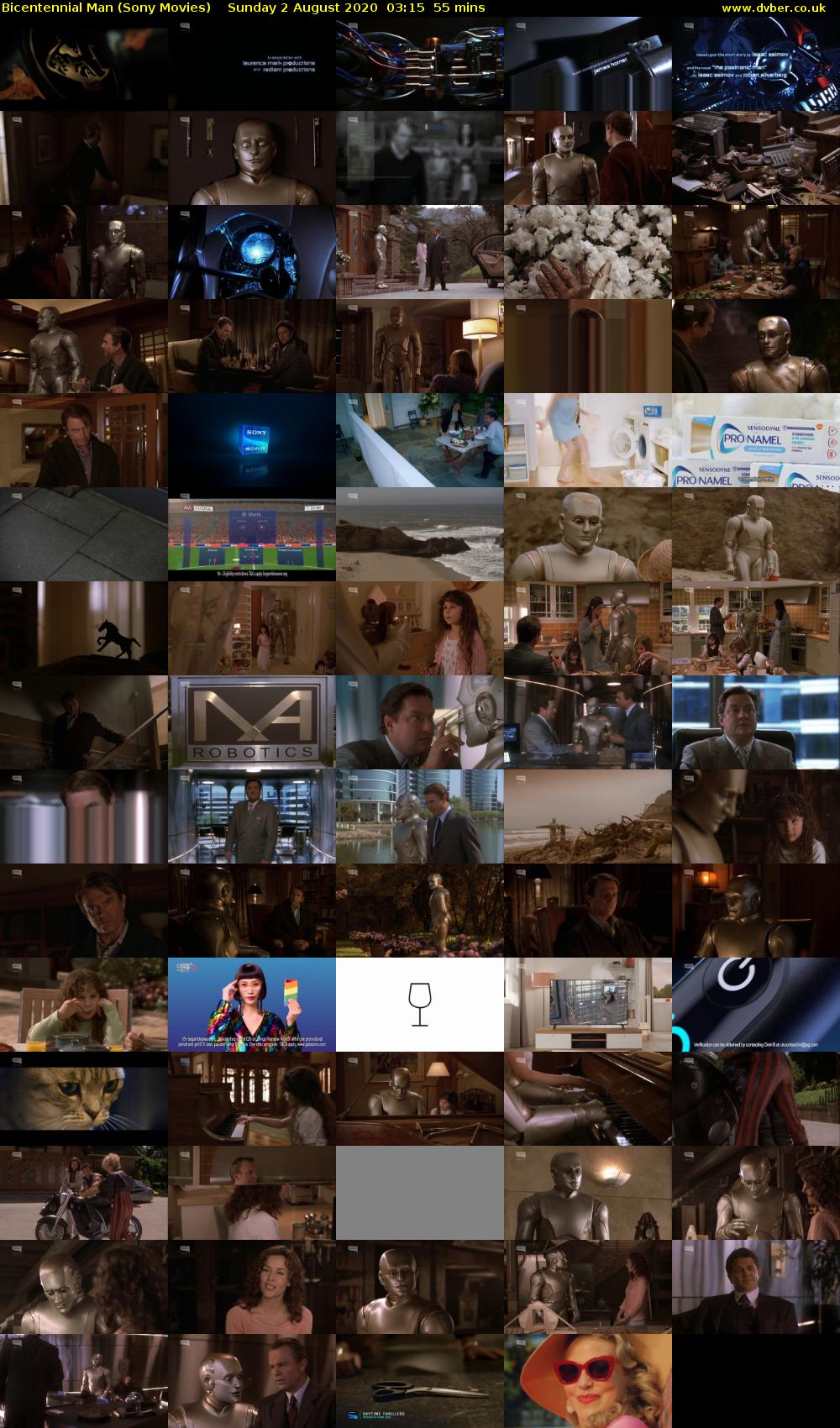 Bicentennial Man (Sony Movies) Sunday 2 August 2020 03:15 - 04:10
