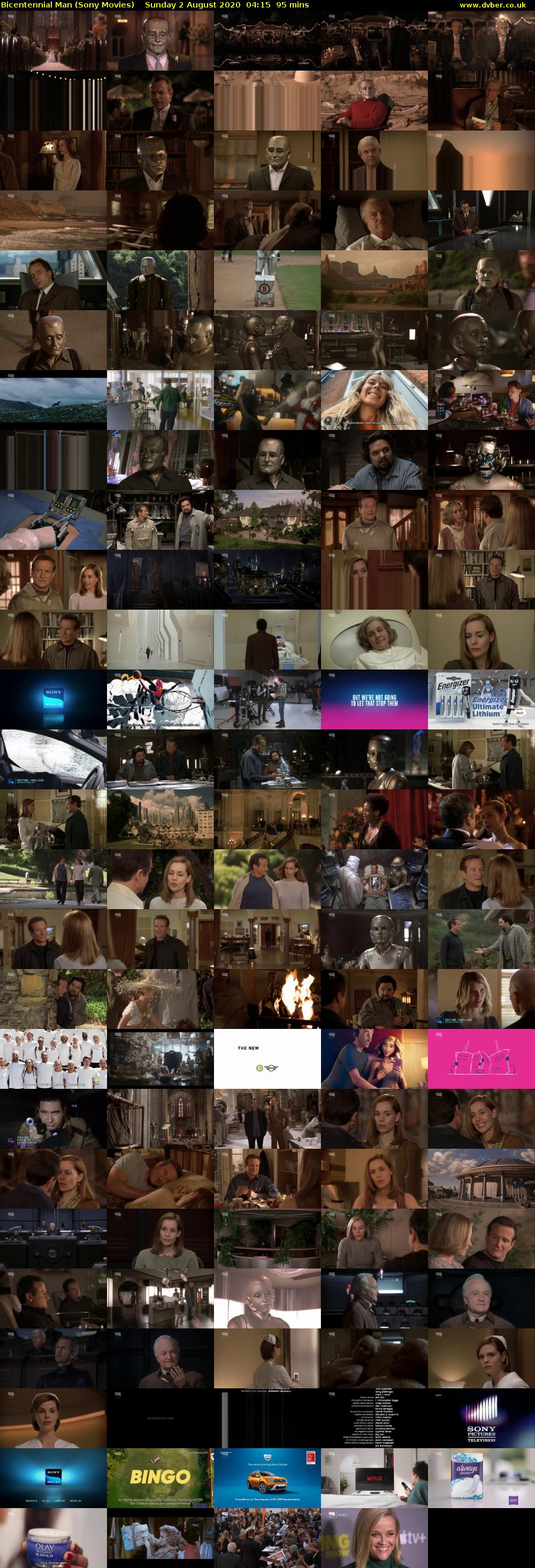 Bicentennial Man (Sony Movies) Sunday 2 August 2020 04:15 - 05:50