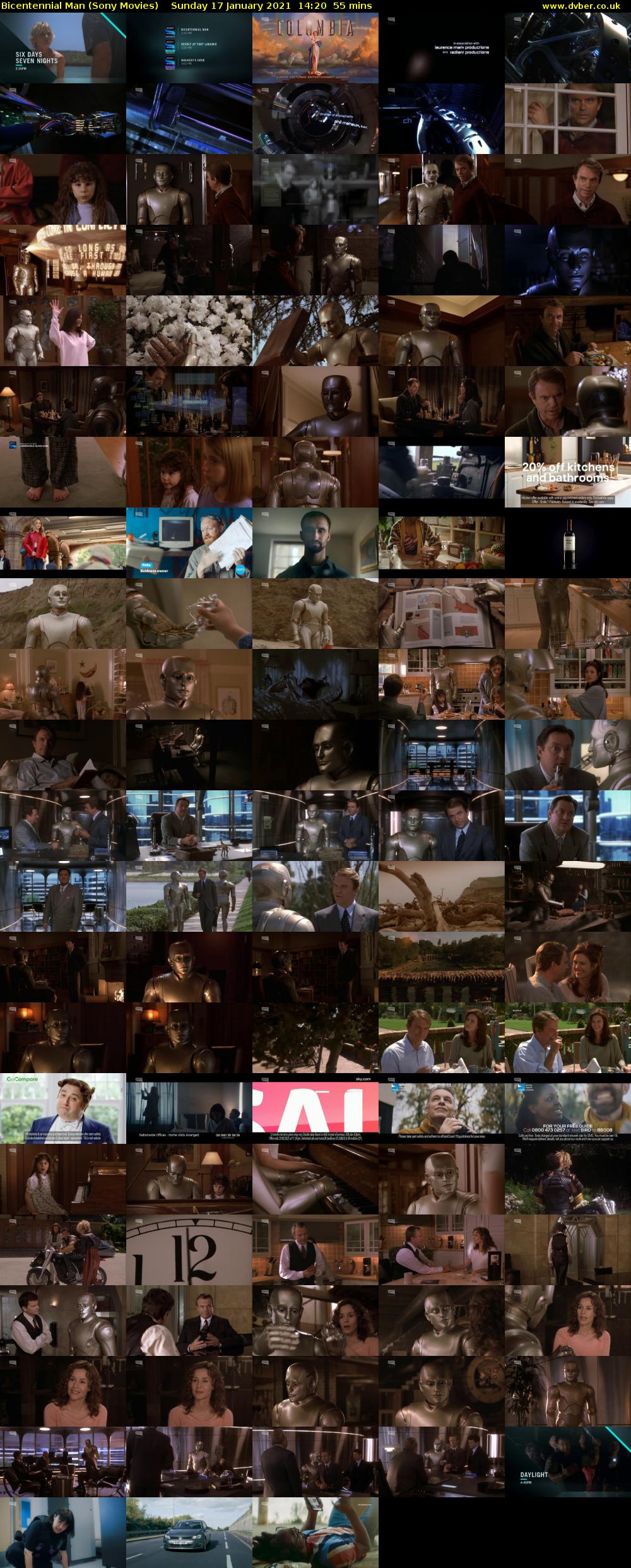 Bicentennial Man (Sony Movies) Sunday 17 January 2021 14:20 - 15:15