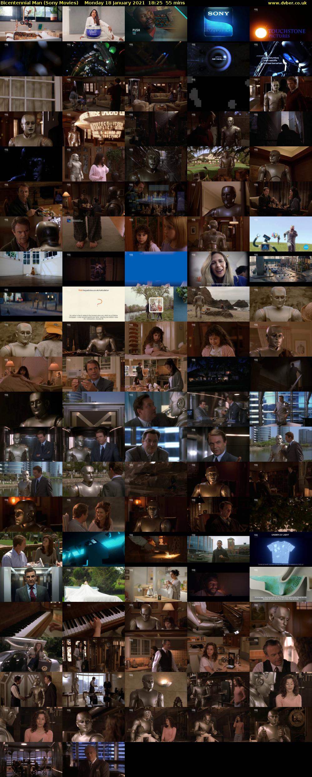 Bicentennial Man (Sony Movies) Monday 18 January 2021 18:25 - 19:20