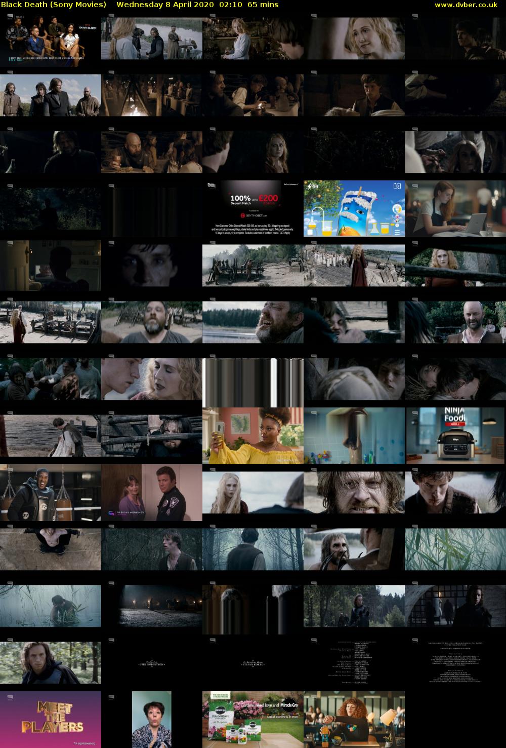 Black Death (Sony Movies) Wednesday 8 April 2020 02:10 - 03:15