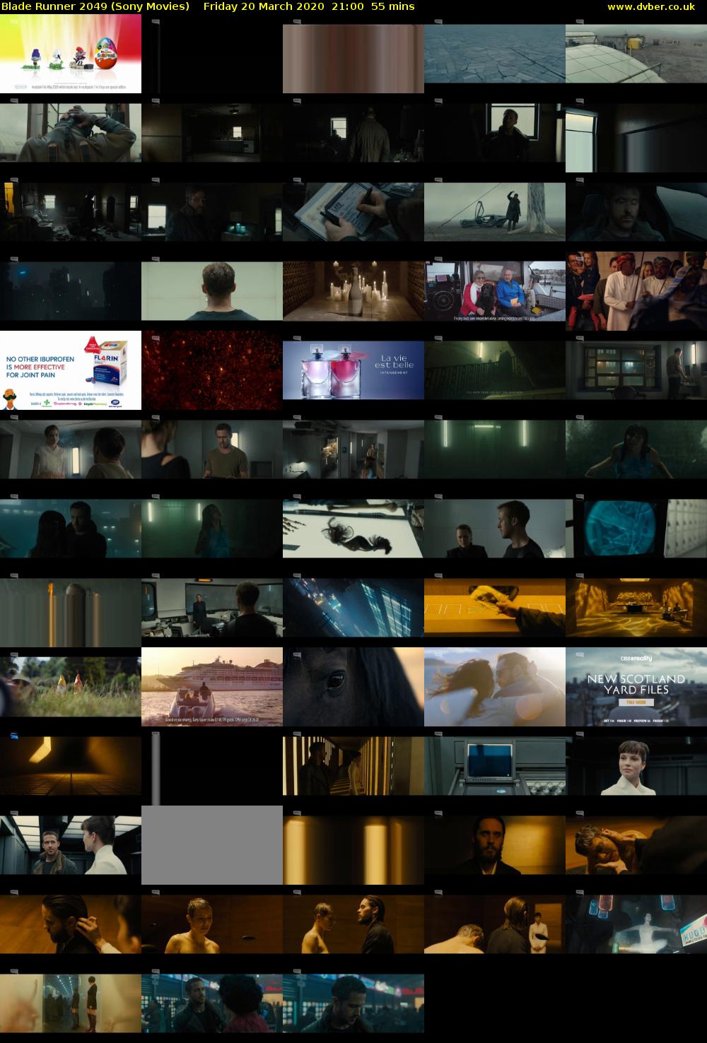 Blade Runner 2049 (Sony Movies) Friday 20 March 2020 21:00 - 21:55